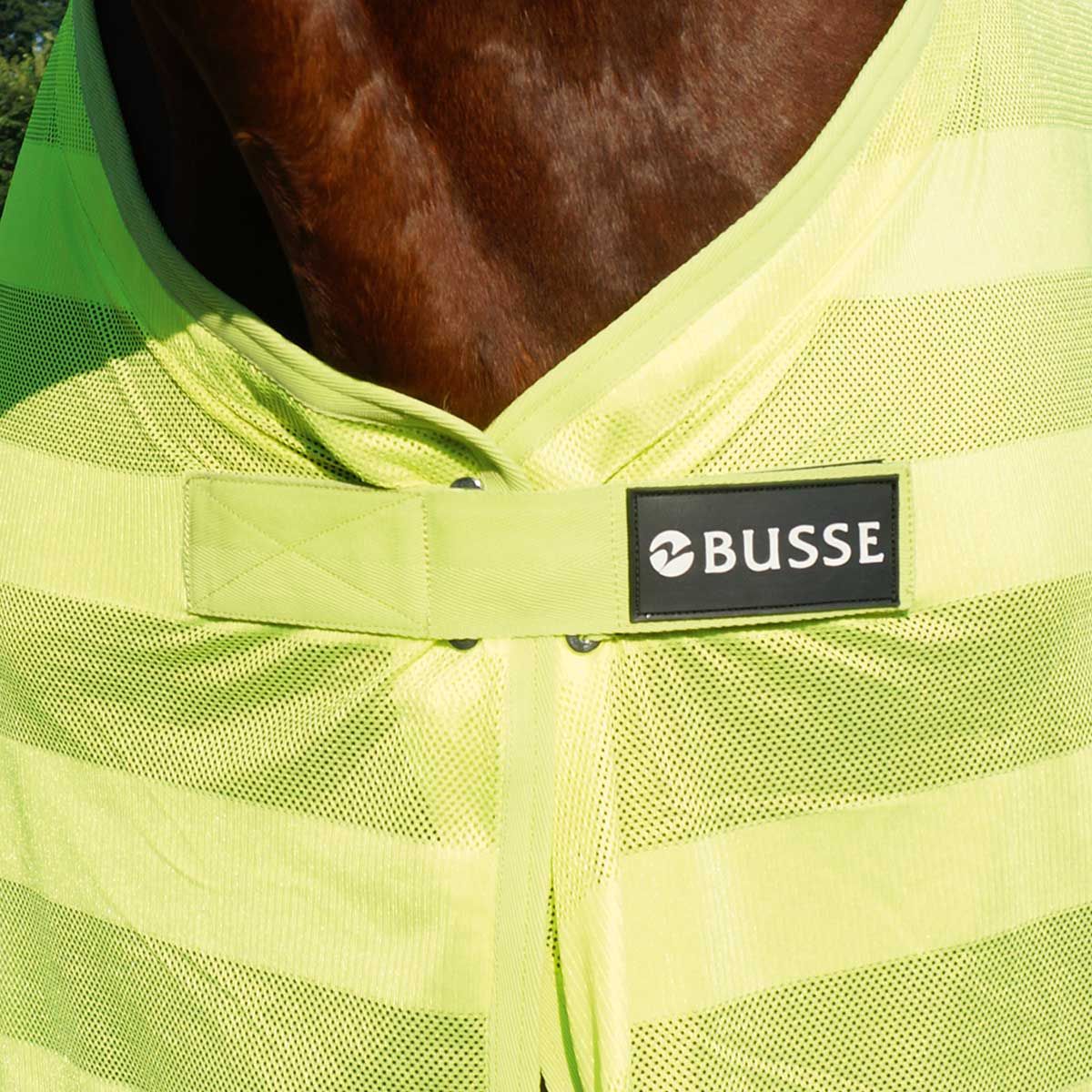 BUSSE Reflexdecke Pferd REFLECTION, Überwurfdecke gelb, 125 cm