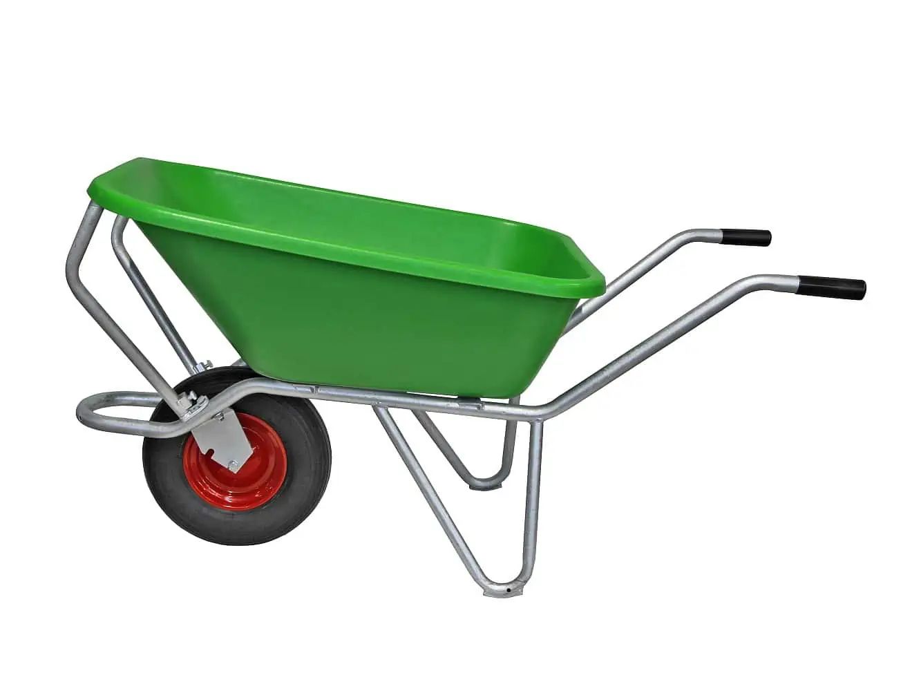 Growi Compactkarre 120 Liter Schubkarre, feuerverzinkt