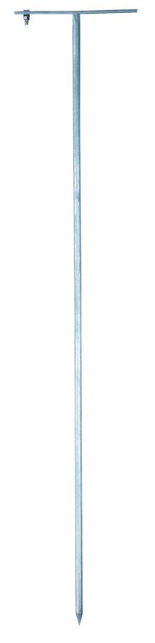 metal stake, ground pin, t-stake, galvanized steel, long stake