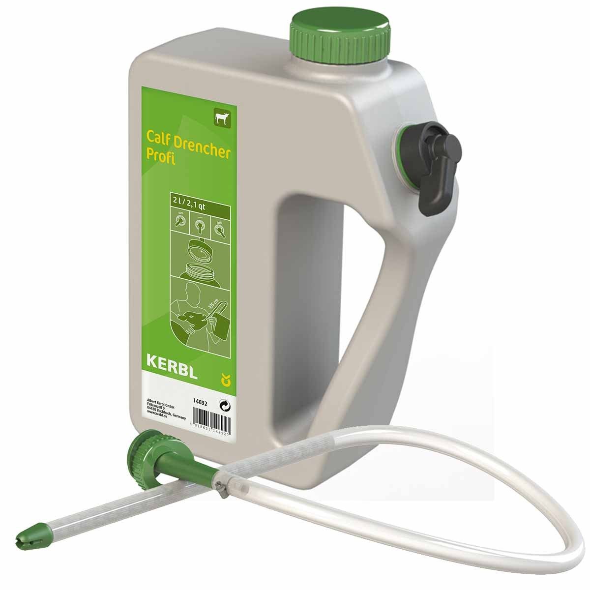 Kerbl Calf Drencher Profi Kälberflasche 2 Liter, flexible Sonde 105 cm