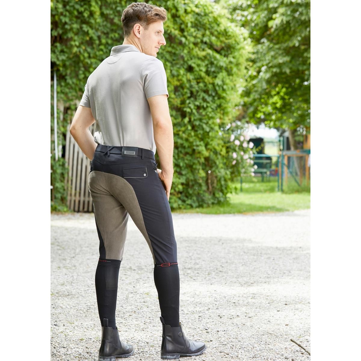 Covalliero breeches Techno for men, rear view