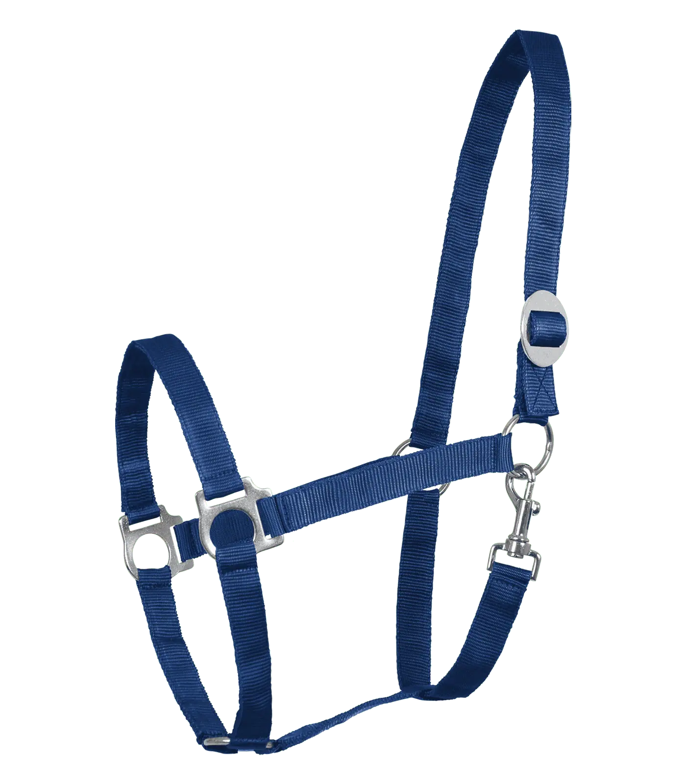Waldhausen Perlonhalfter - weiches Stallhalfter mit Beschlägen, blau, Pony