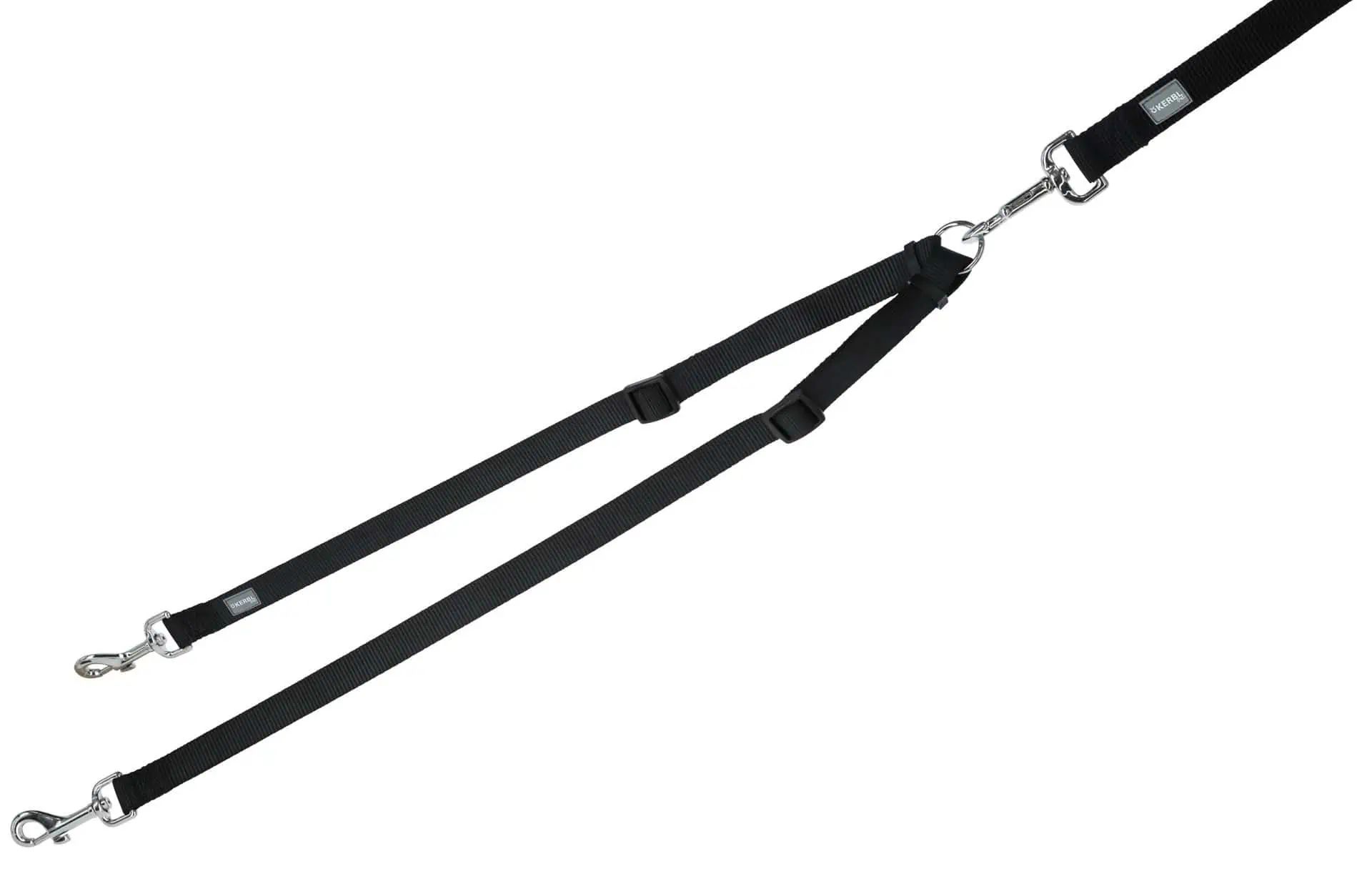 Kerbl Coupling Miami Dog Lead Extension, Black, 20 mm x 40-70 cm