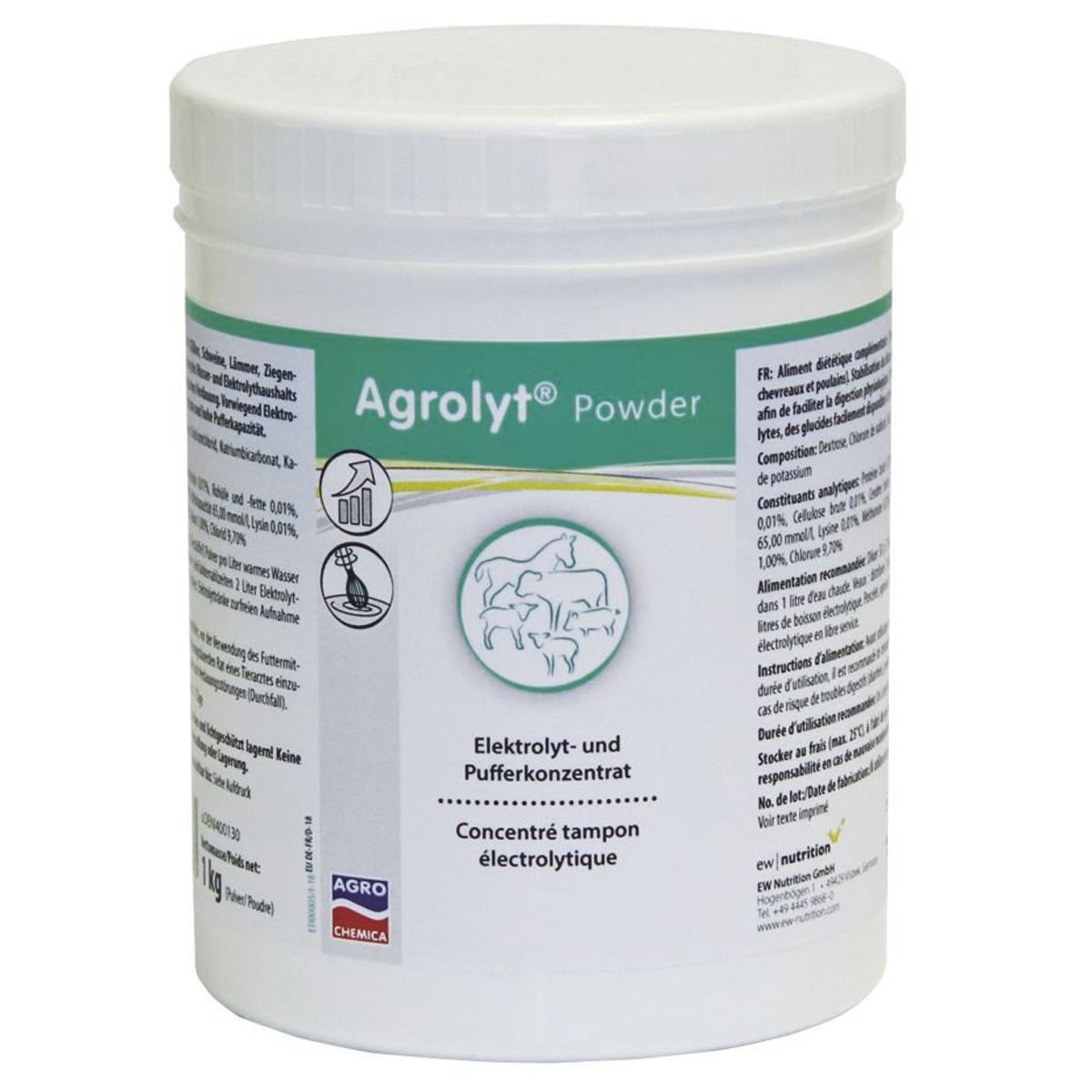 Agrochemica Agrolyt Powder elektrolit por borjaknak és malacoknak, 5 kg