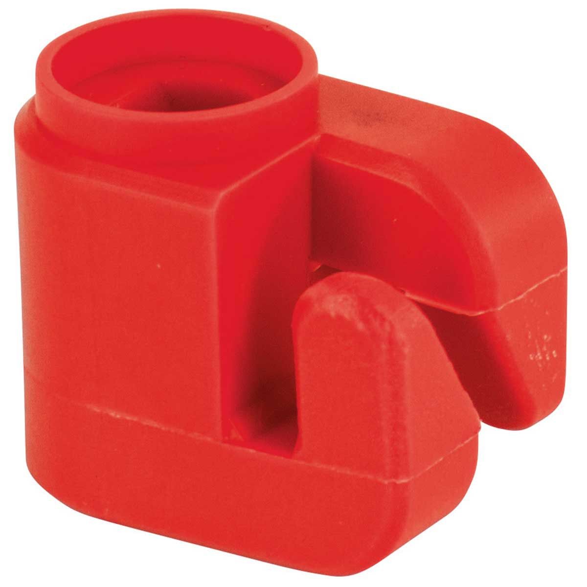 50x Isolateur choc pour piquets ovales rouge