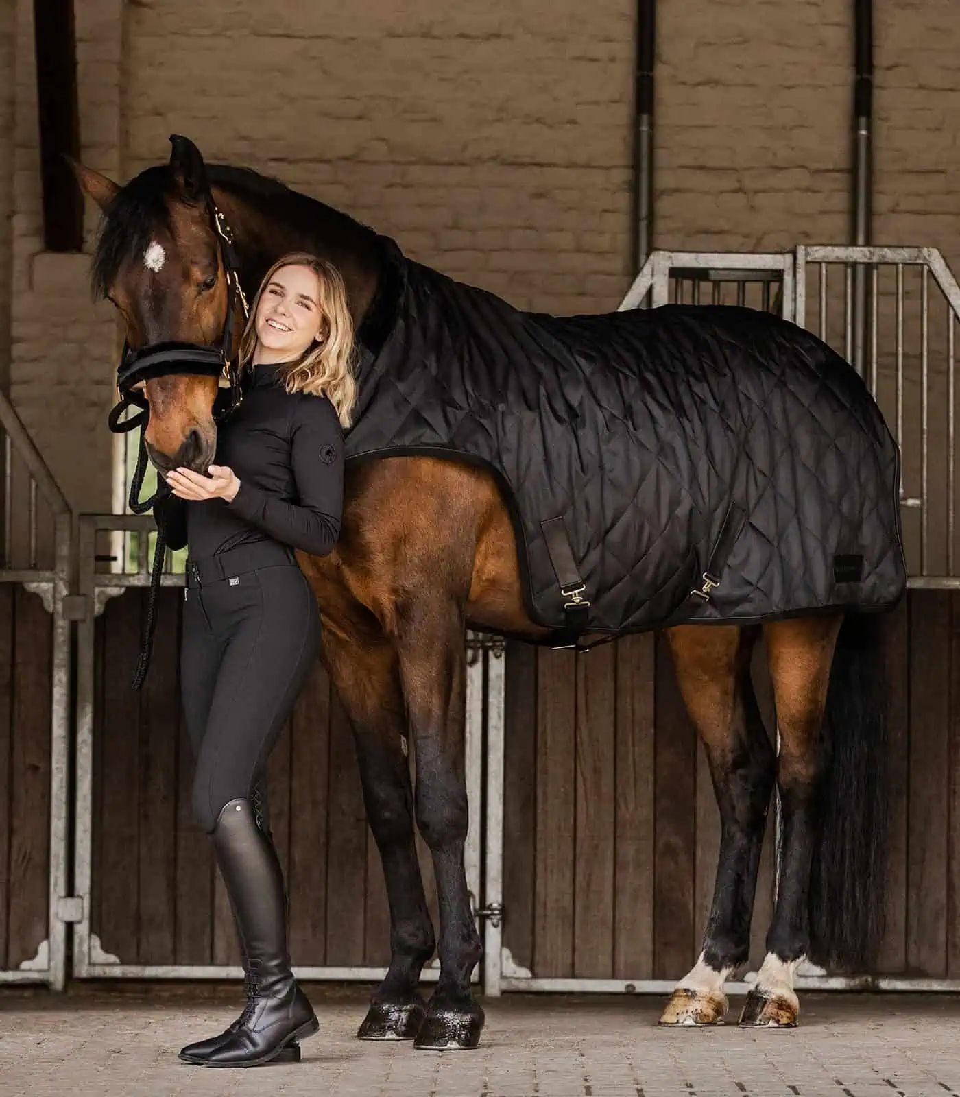 Waldhausen Führmaschinendecke Exclusive, Kunstfell mit Wärmespeicherung, schwarz 145 cm