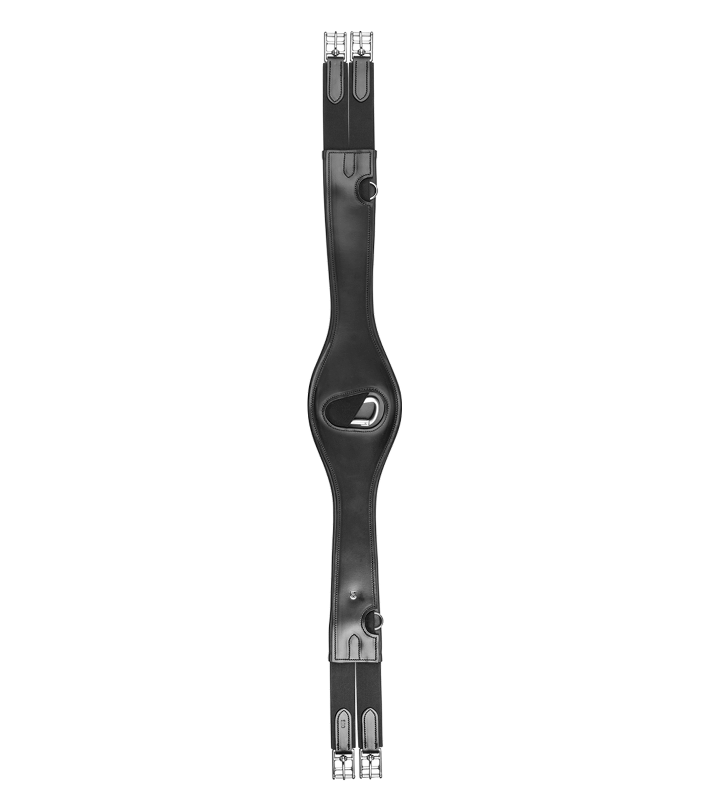 Waldhausen leather saddle girth, black, 110 cm