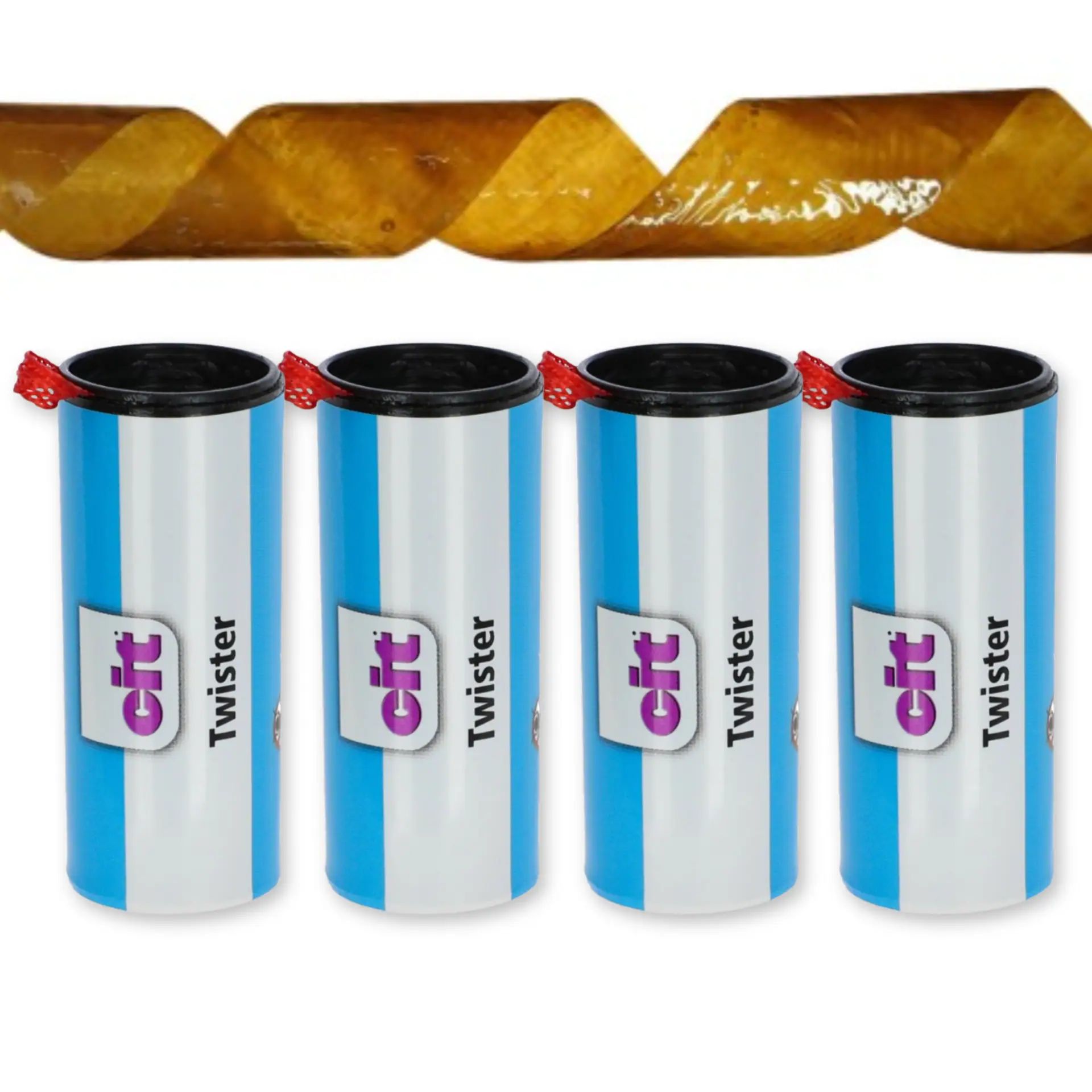 Kerbl Piège à mouches Twister, bandes de papier collées, lot de 4, kit