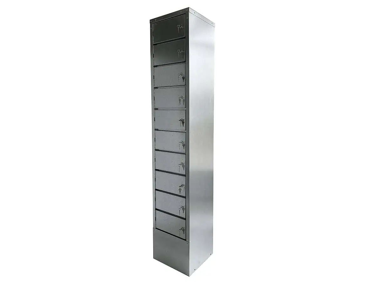Equidenpass-Schrank 10 Fächer mit zwei einzelnen Schlüsseln