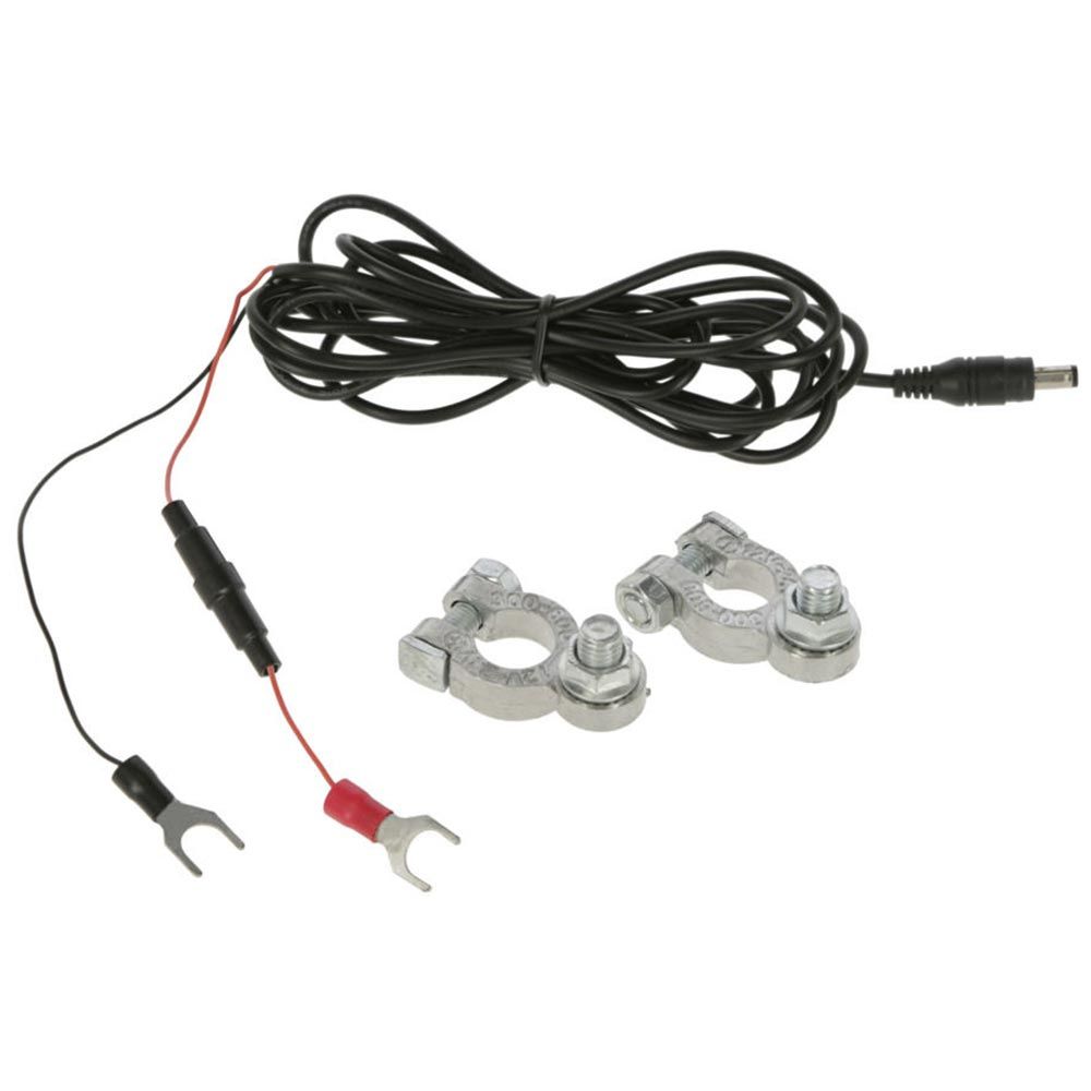 Kerbl Connector Cable for Car Battery, Electric Fence Battery, 12V, what's included