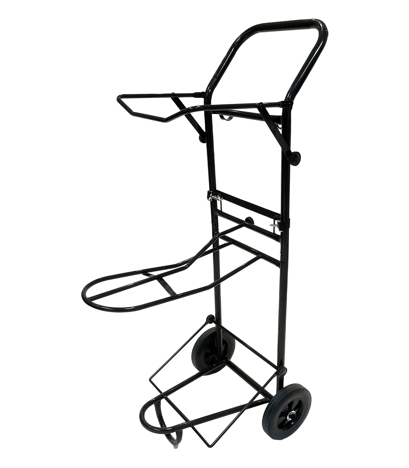 Waldhausen Stall-Carry, schwarz – mobiler Sattelhalter mit Ablage