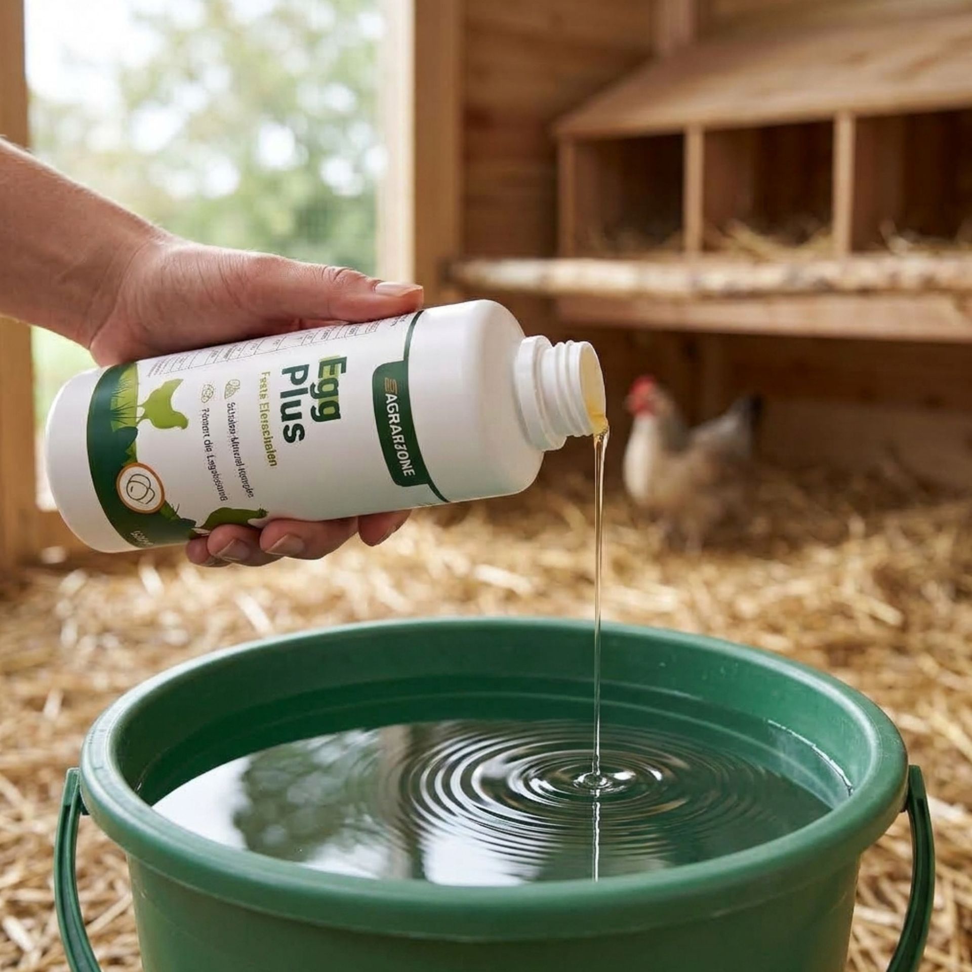 Agrarzone EggPlus calcium, aliment complémentaire liquide pour poules, 500 ml