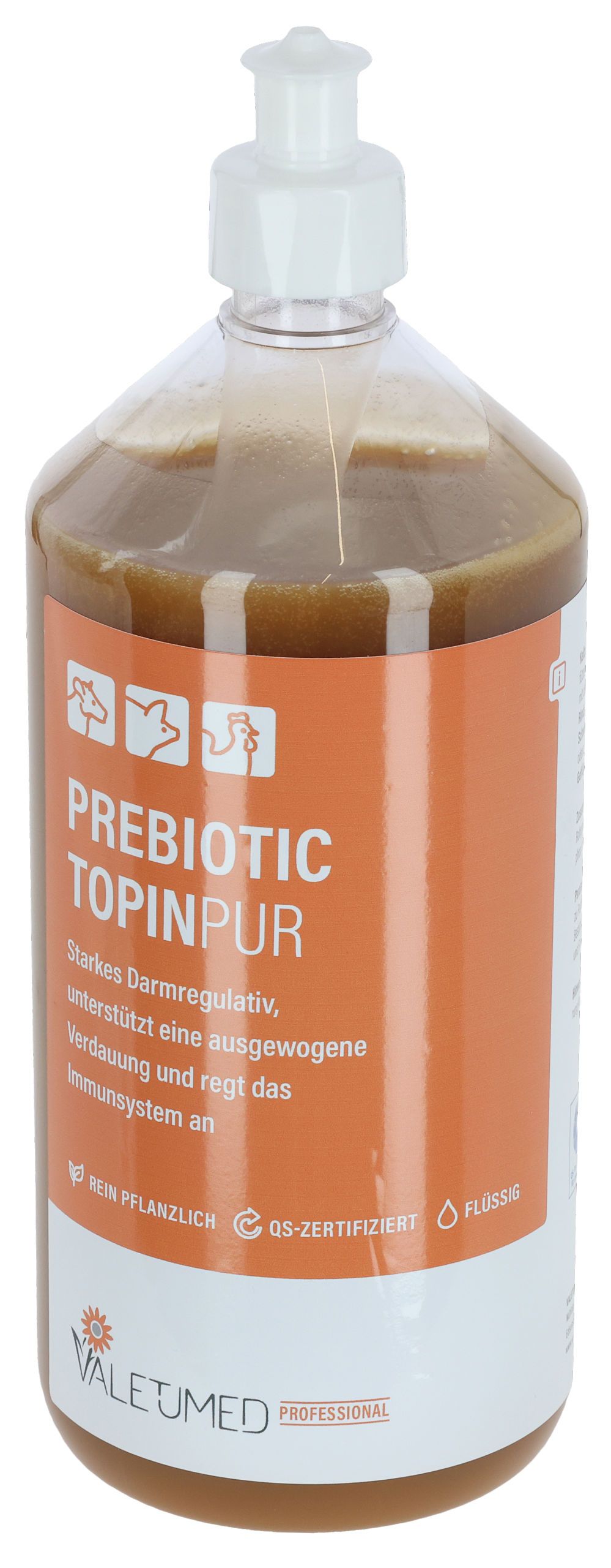 liquid, bottle, pump, orange label, dietary supplement