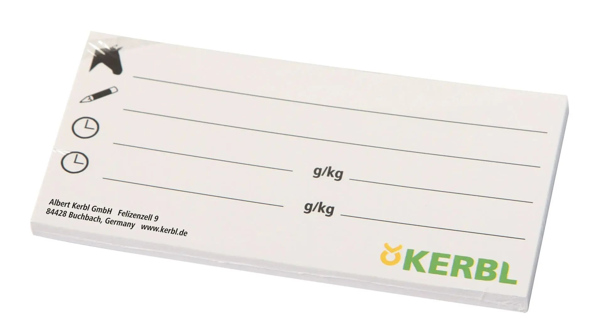 Kerbl Cartes d'étiquetage pour couvercle de seau, 12x6 cm, 20 pièces