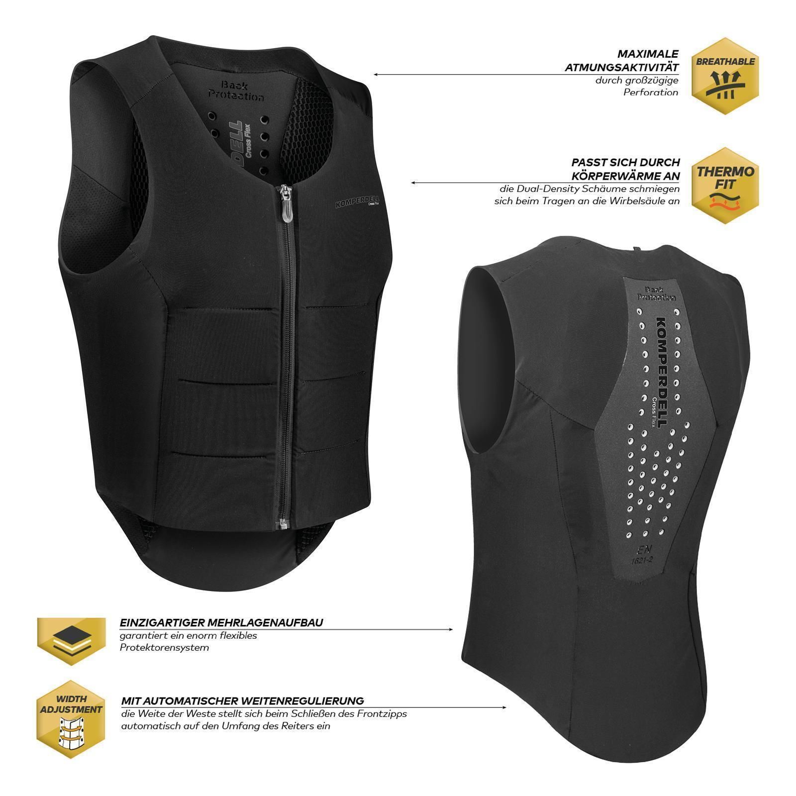 Komperdell Rückenprotektor Ballistic FlexFit Regular schwarz XS