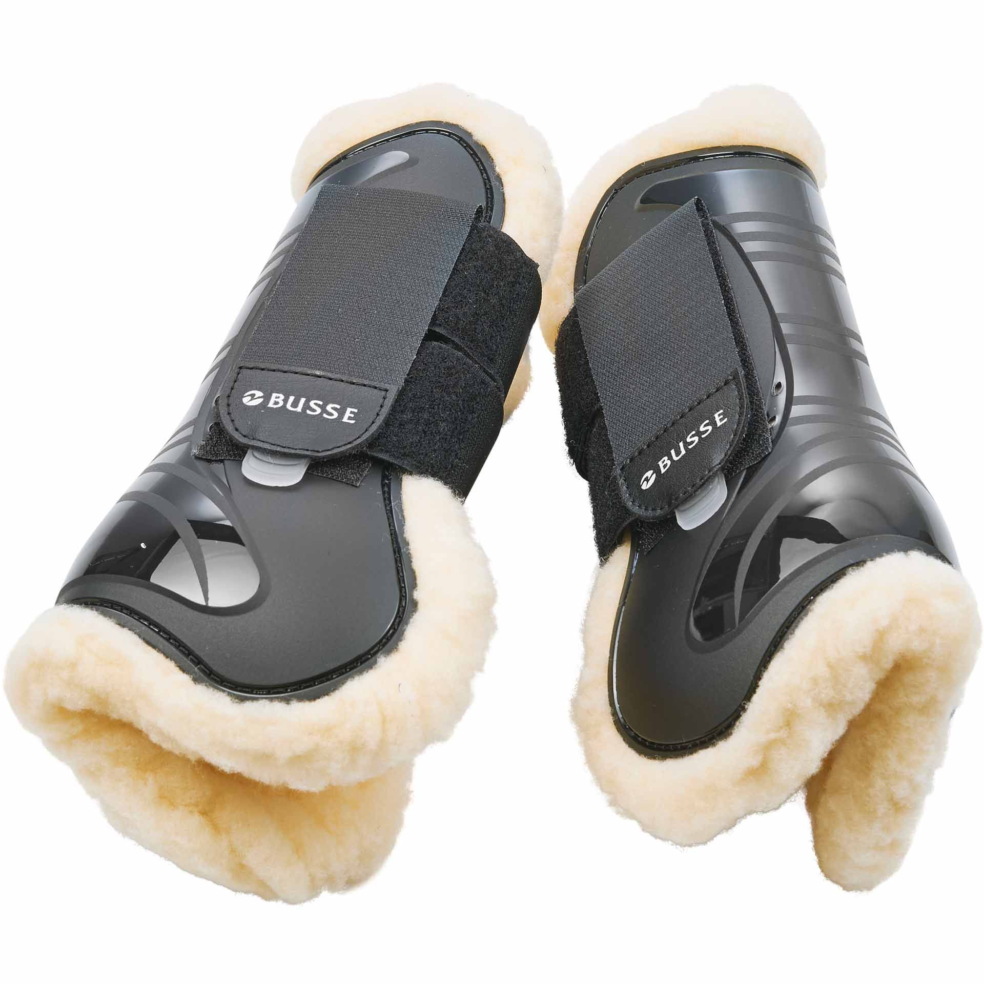 BUSSE Gamaschen BOUNCE ART-FUR II Pony schwarz