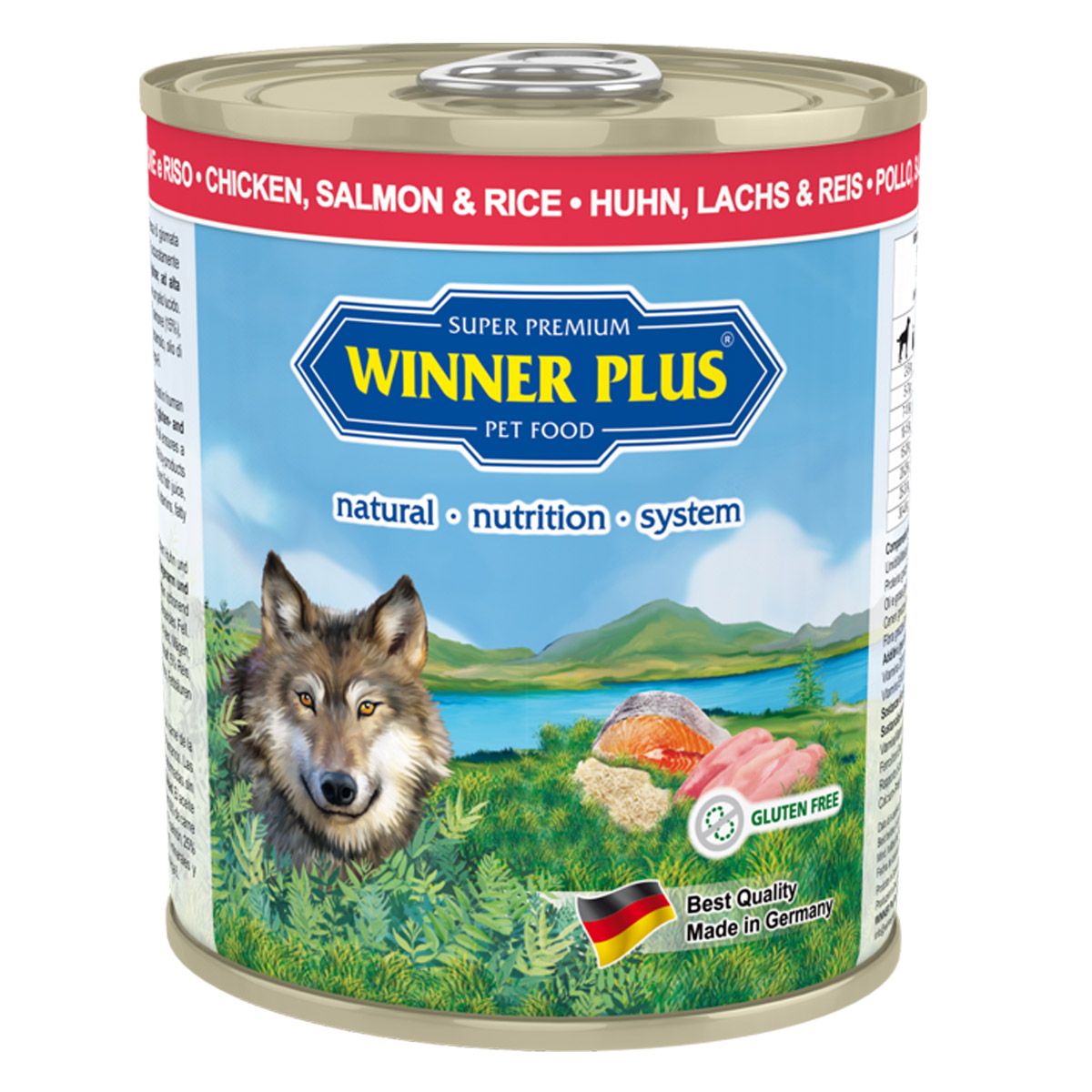 Winner Plus Kyckling med Lax & Ris 6 x 800g