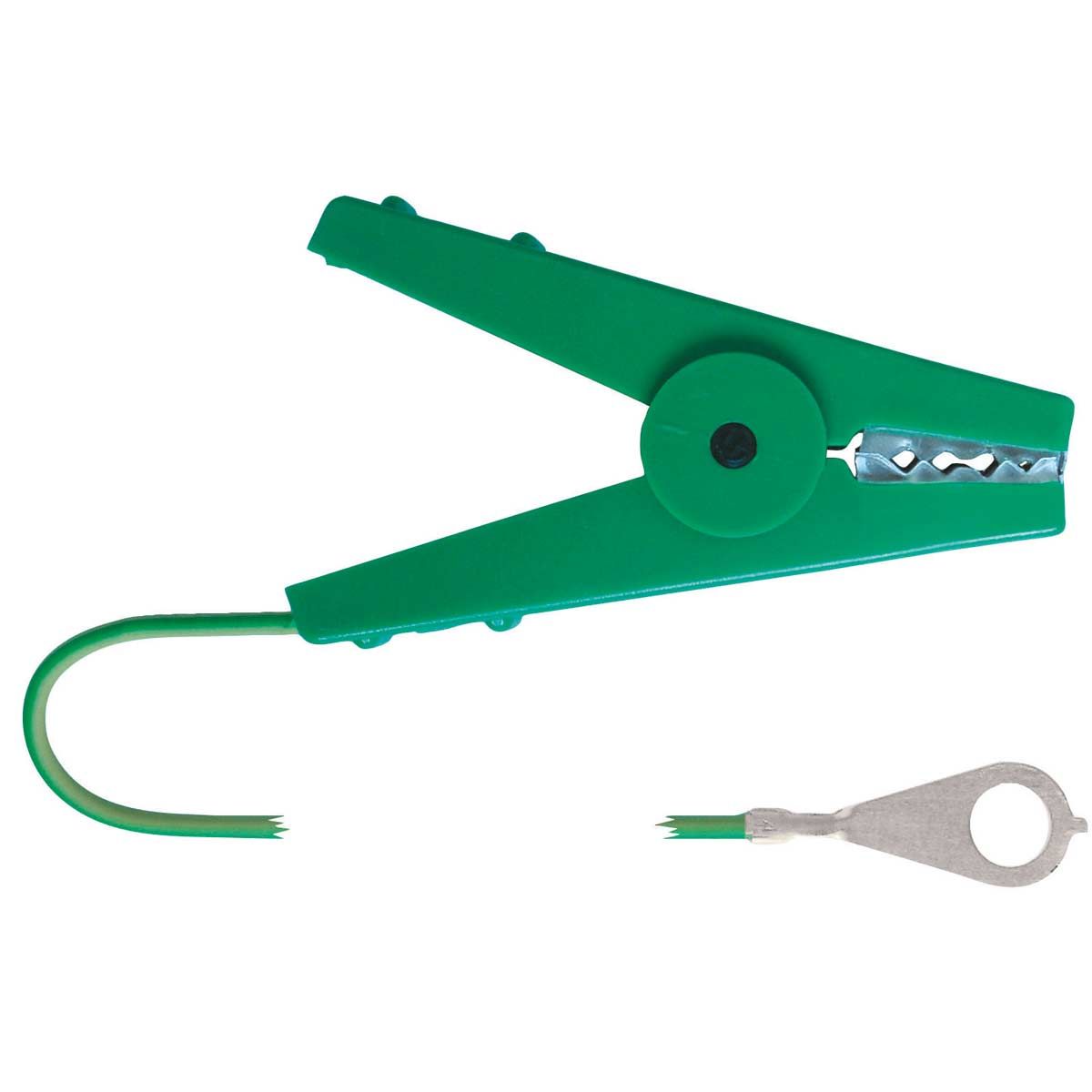 Câble de clôture et de raccordement à la terre - avec pince crocodile 100 cm