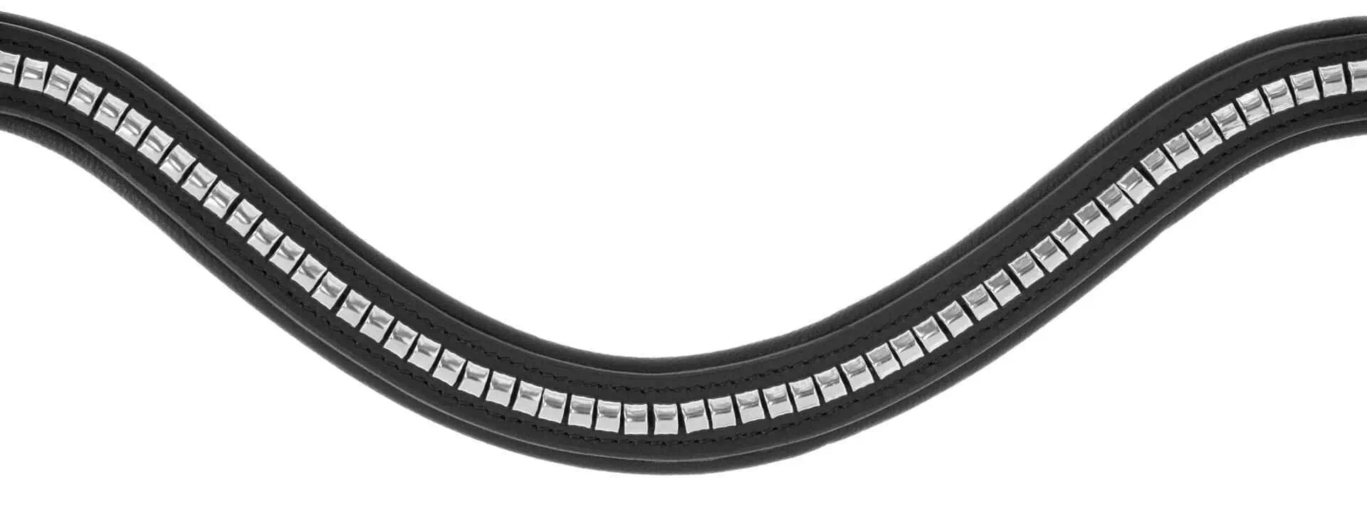 Covalliero Clincher Snaffle Bridle, English Combined, Leather, detail view