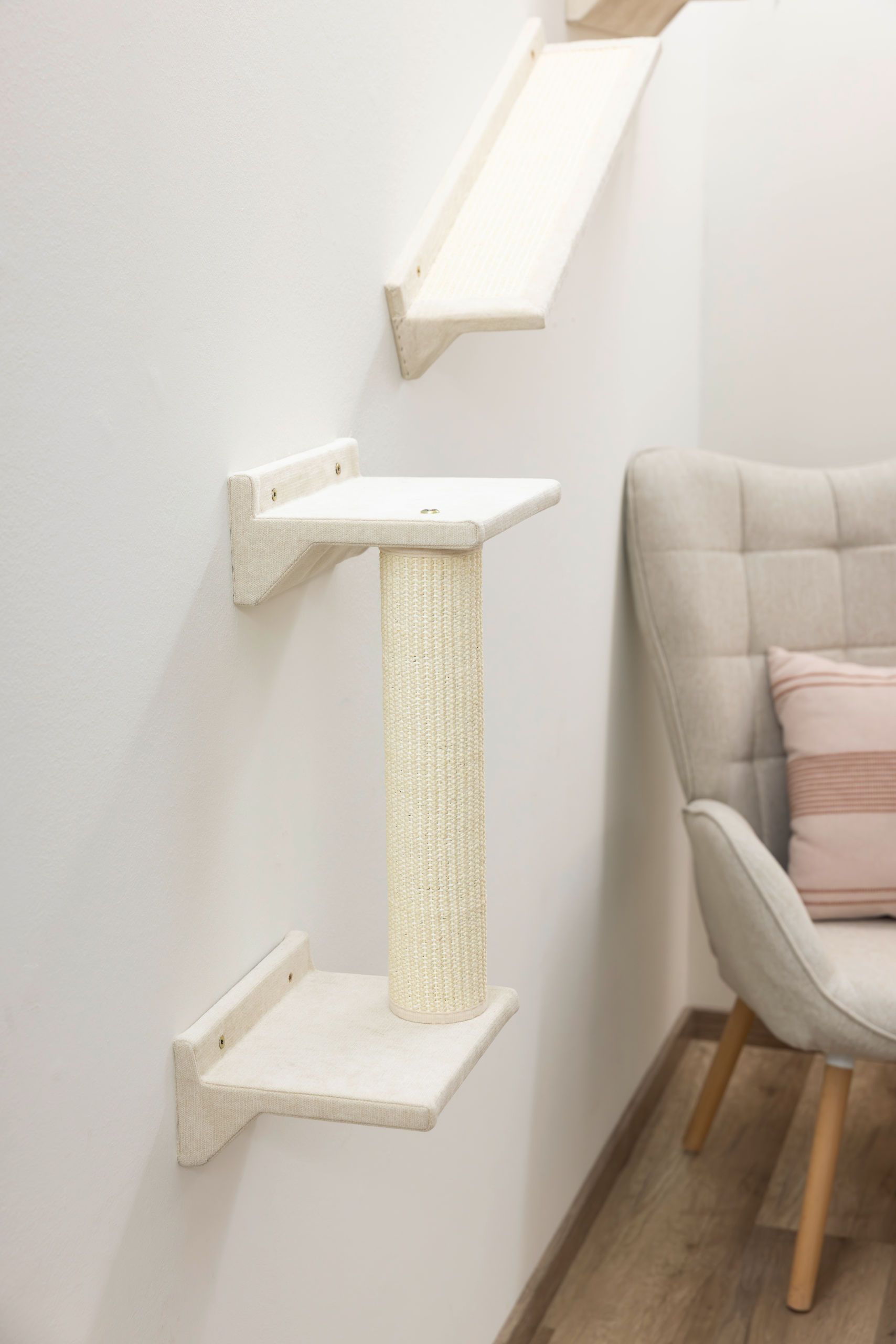 Kerbl Katzen-Kletterwand Monte Prado 6-teilig, beige