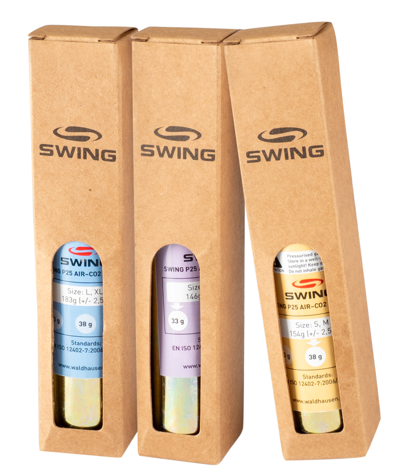 Cartouche de rechange CO2 pour SWING P25 AIR, L, XL, 45 g