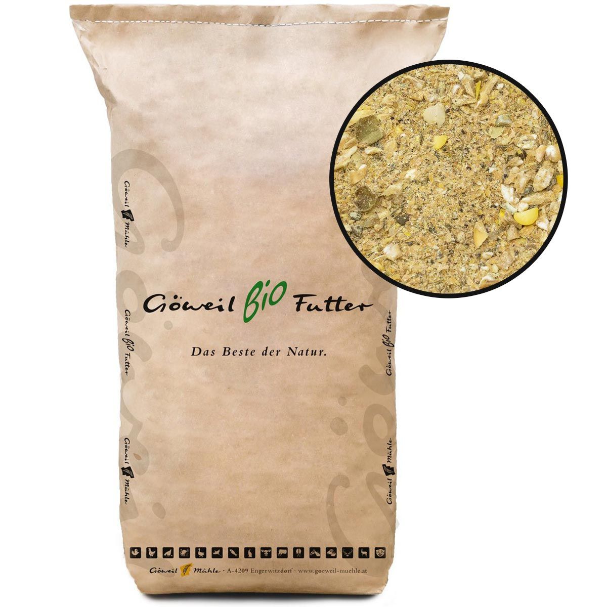 Göweil Aliments biologiques pour porcs d'engraissement Aliments pour porcs nains farineux 30 kg