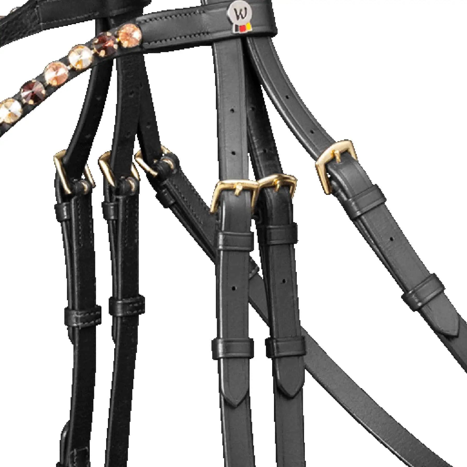Waldhausen X-Line Bridon Goldheart, combiné suédois, Noir, FULL