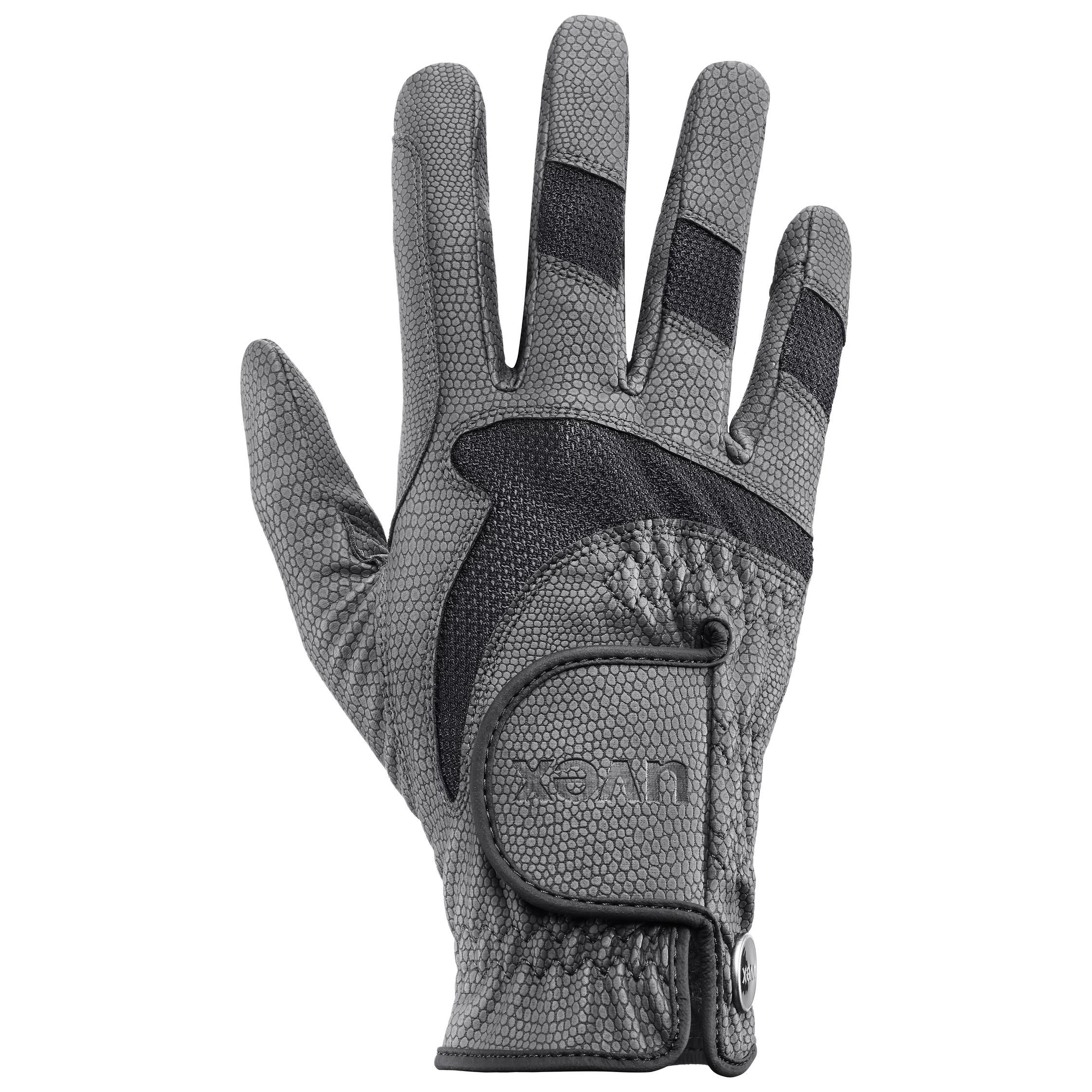 Gants d'équitation uvex i-performance 2, adhérents et tactiles, anthracite-noir 7,5