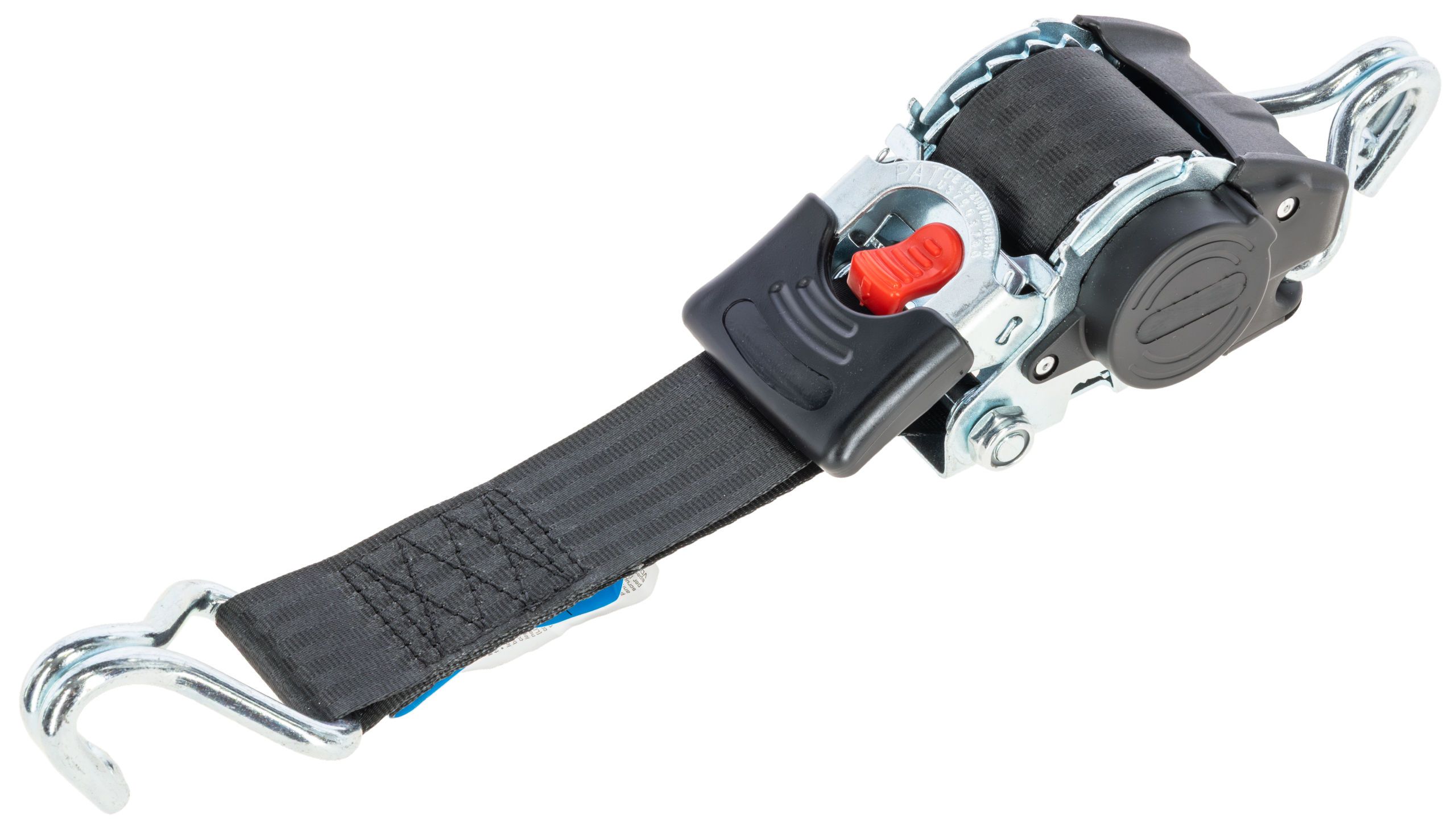 Kerbl Automatik-Zurrgurt mit Aufrollfunktion, Polyester, Detailansicht, Verschluss