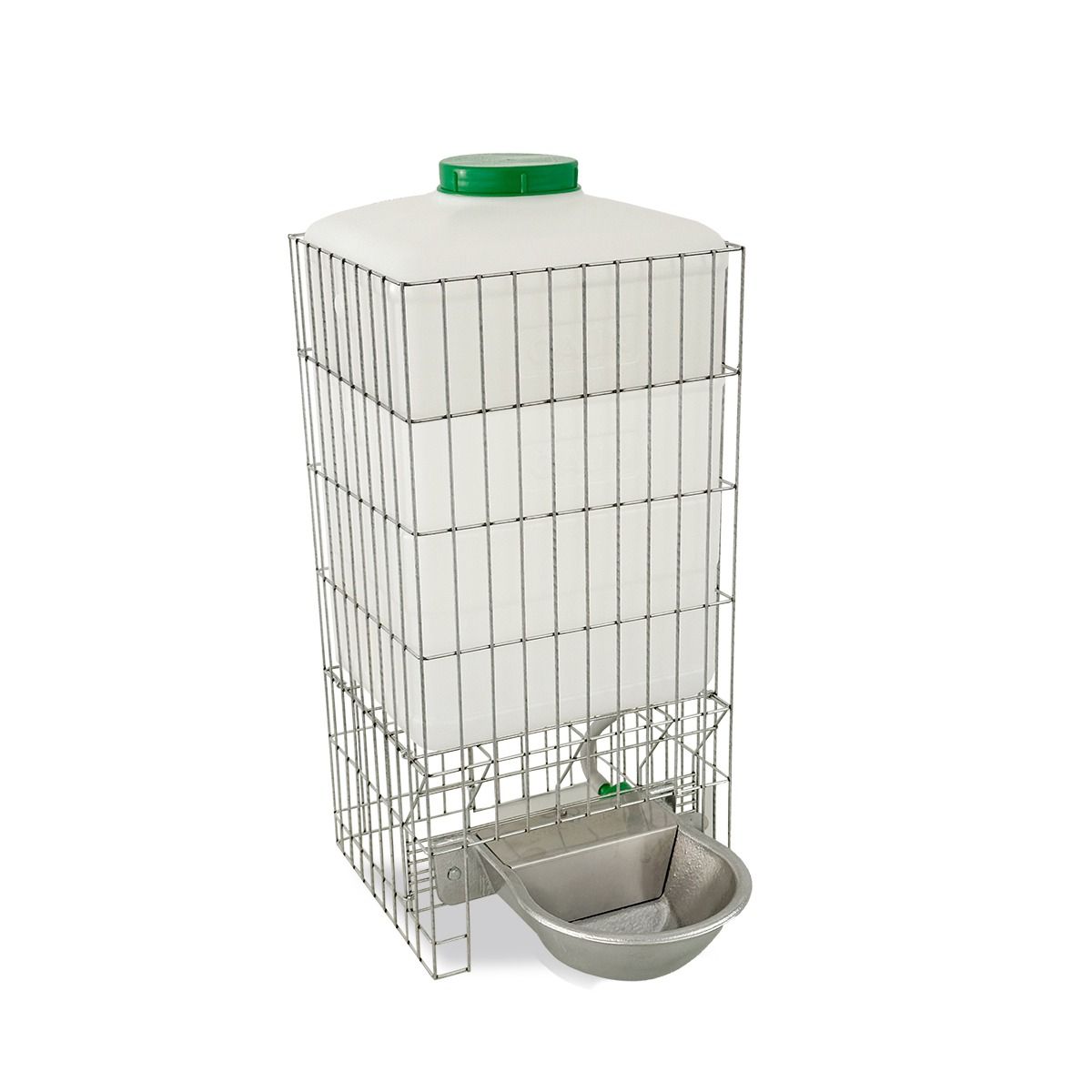 Agrarzone Dog Water Dispenser with Aluminium Bowl and Wire Guard, 10 L
