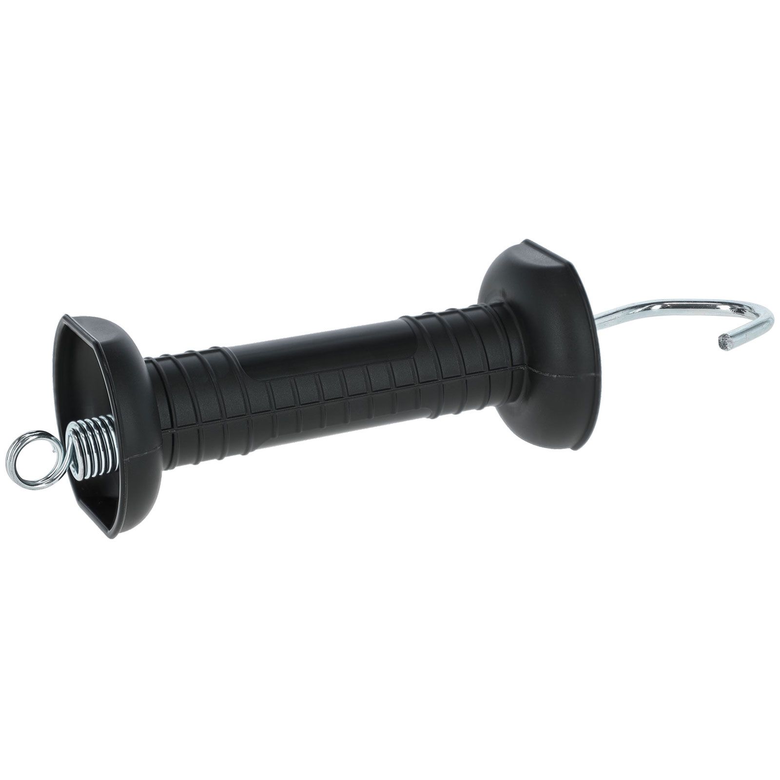 Mâner de poartă cu cârlig, negru