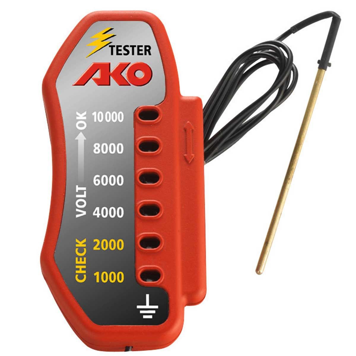 AKO Tester gard electric 10.000 Volți cu țăruș de împământare