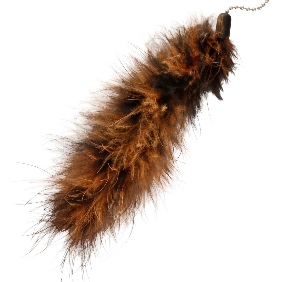 Kerbl Canne à pêche pour chats XXL avec 3 pendentifs plumes, 95 cm, détail