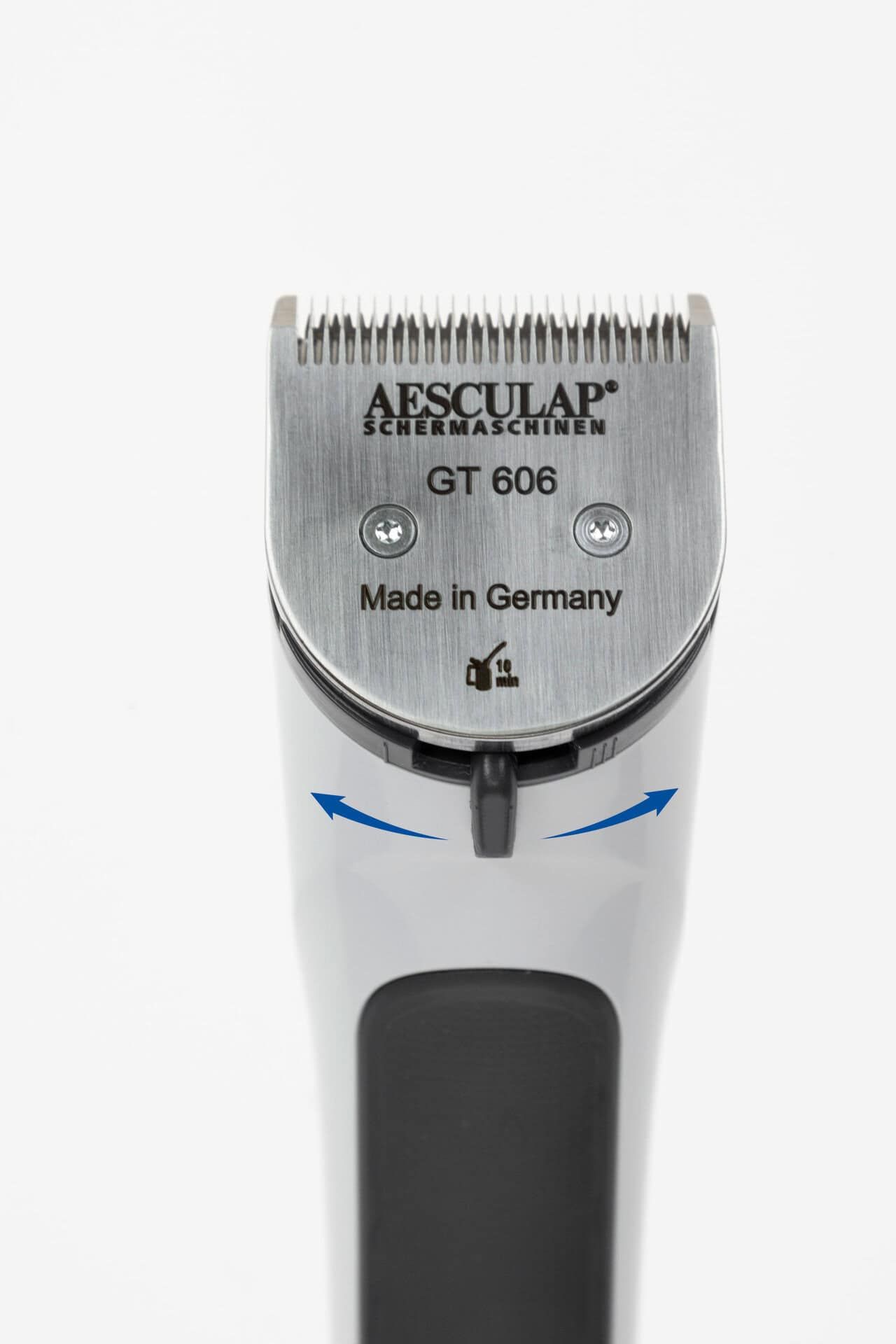 Aesculap Scherkopf GT606 für Akkurata, Vega, 0,5-2,5 mm, Draufsicht