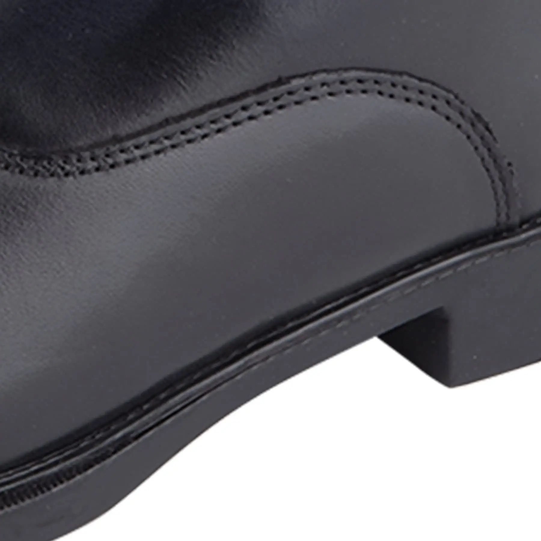 Bottines Jodhpur ELT Boston, cuir lisse noir avec fermeture éclair, 42