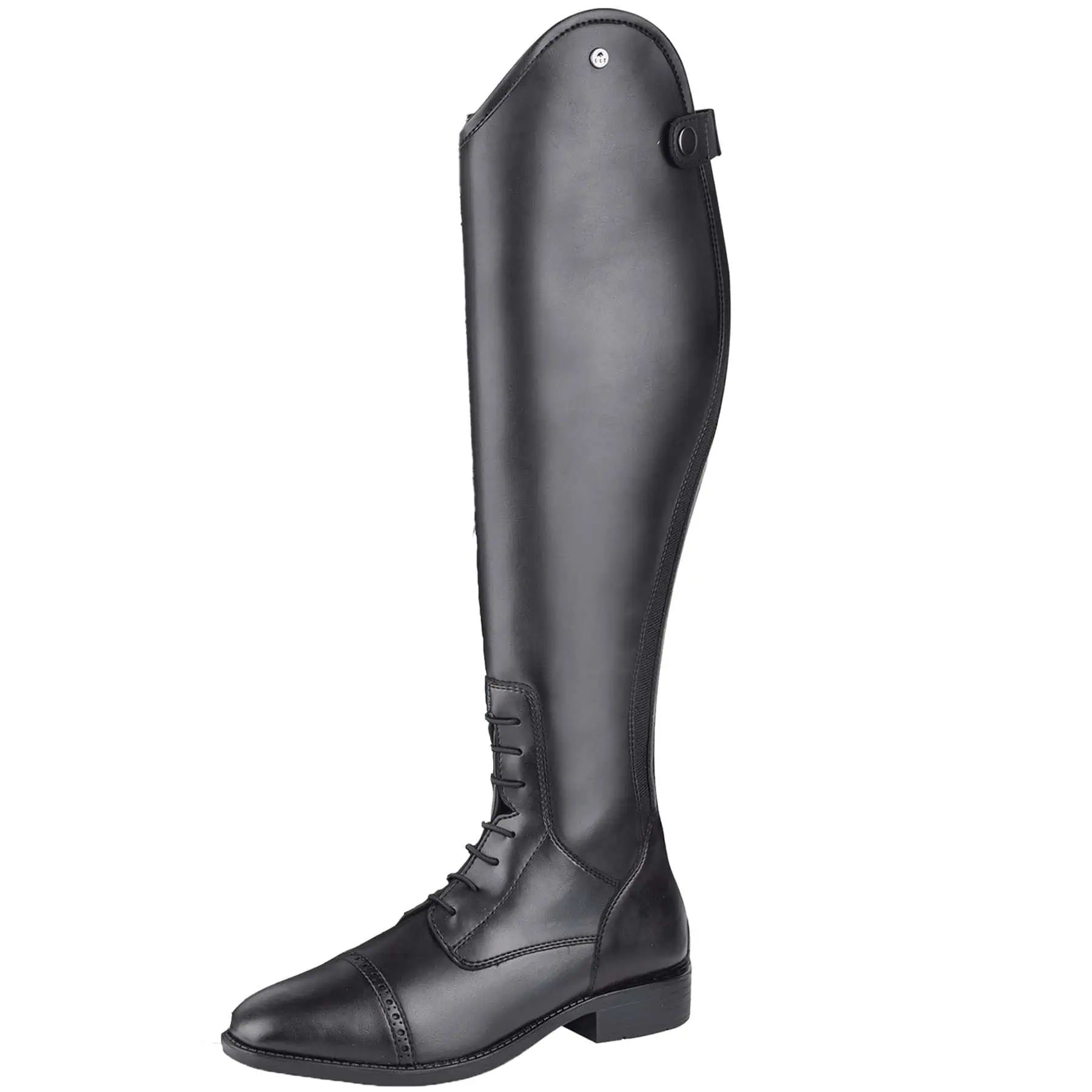 Bottes d'équitation ELT Portland, aspect cuir lisse, déperlantes, noir normal 37