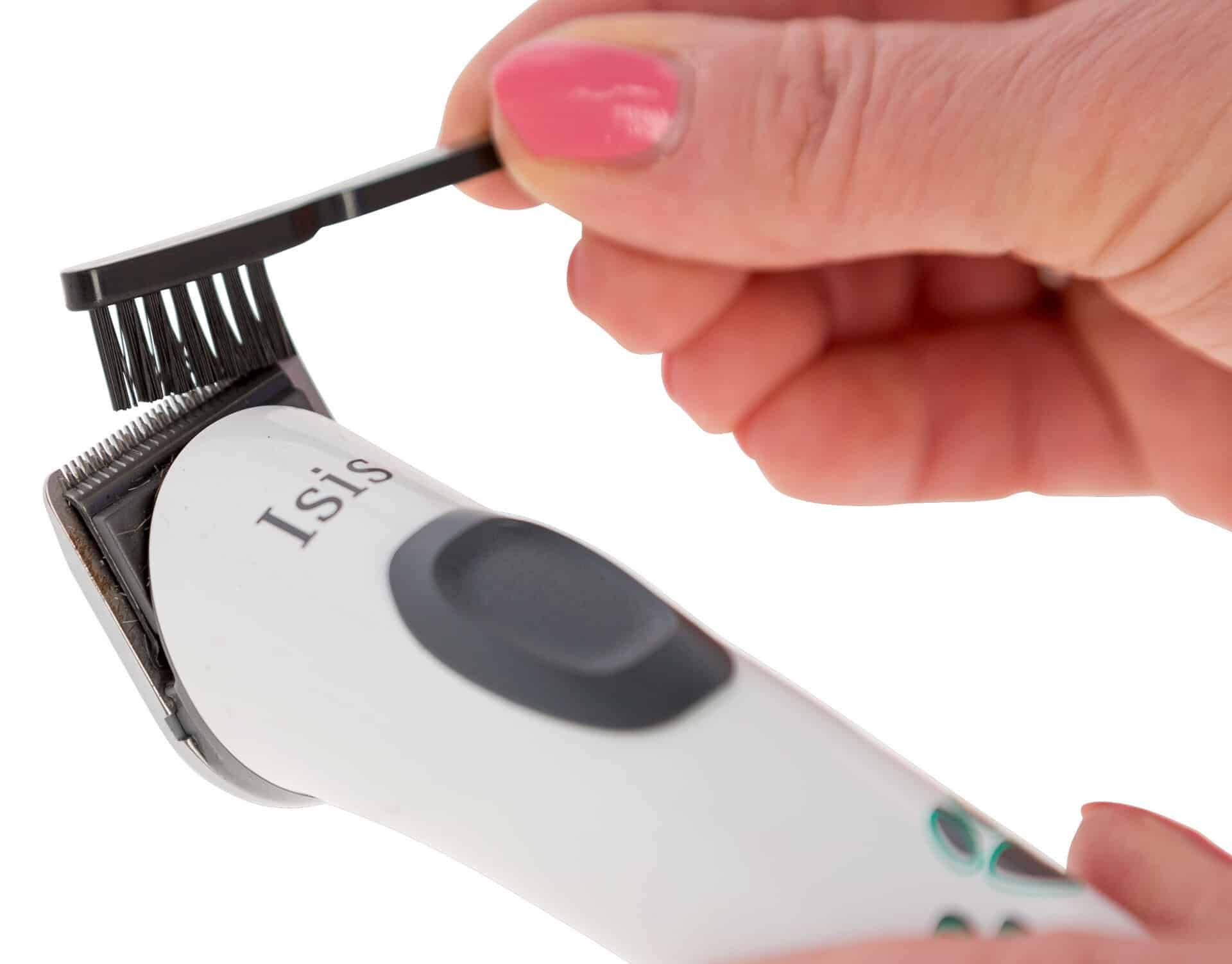 Aesculap Testina di tosatura GT608 per tosatrici Exacta e Isis, 24 mm, dettaglio, in mano