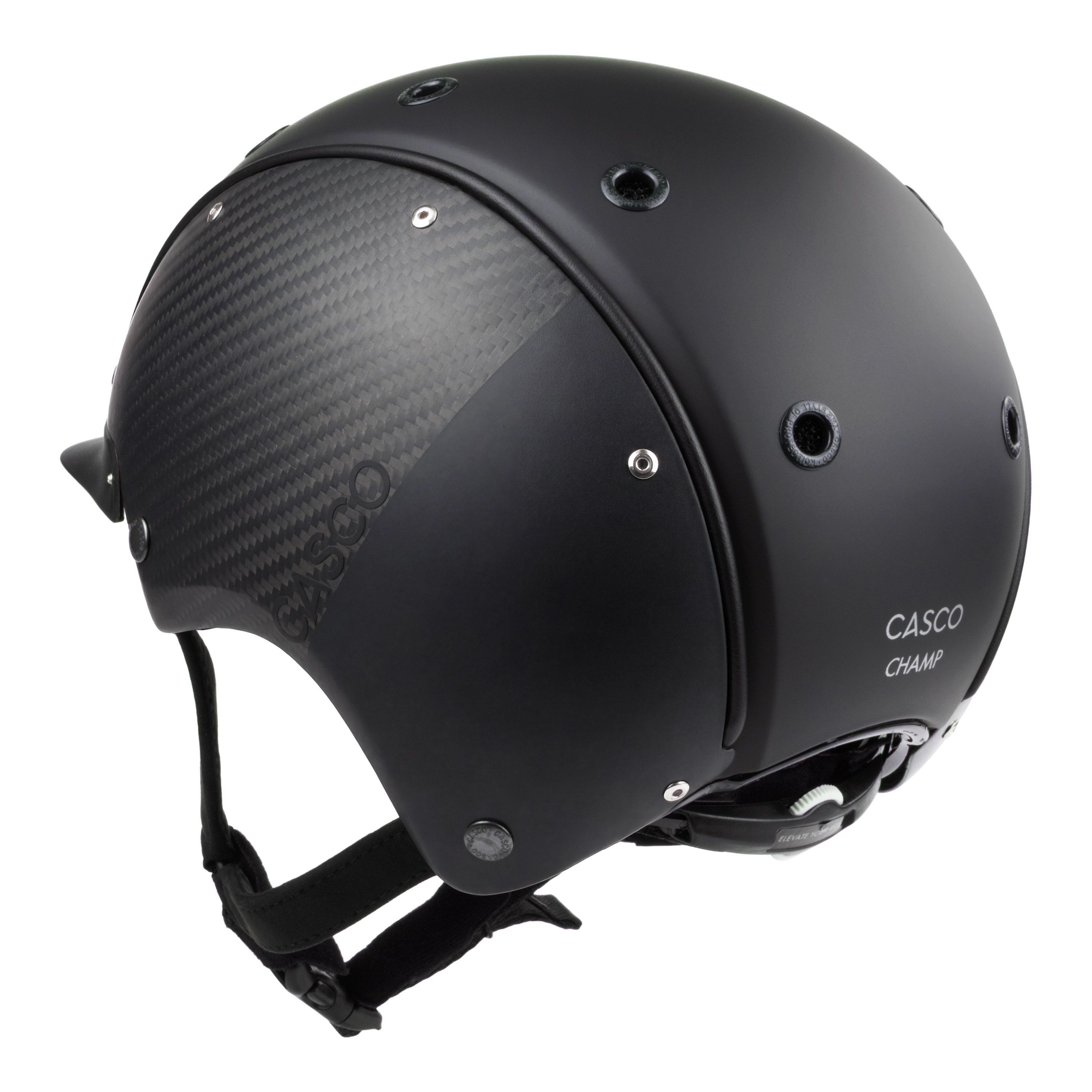 Casco Champ Split Carbon casque d'équitation noir carbone, vue arrière