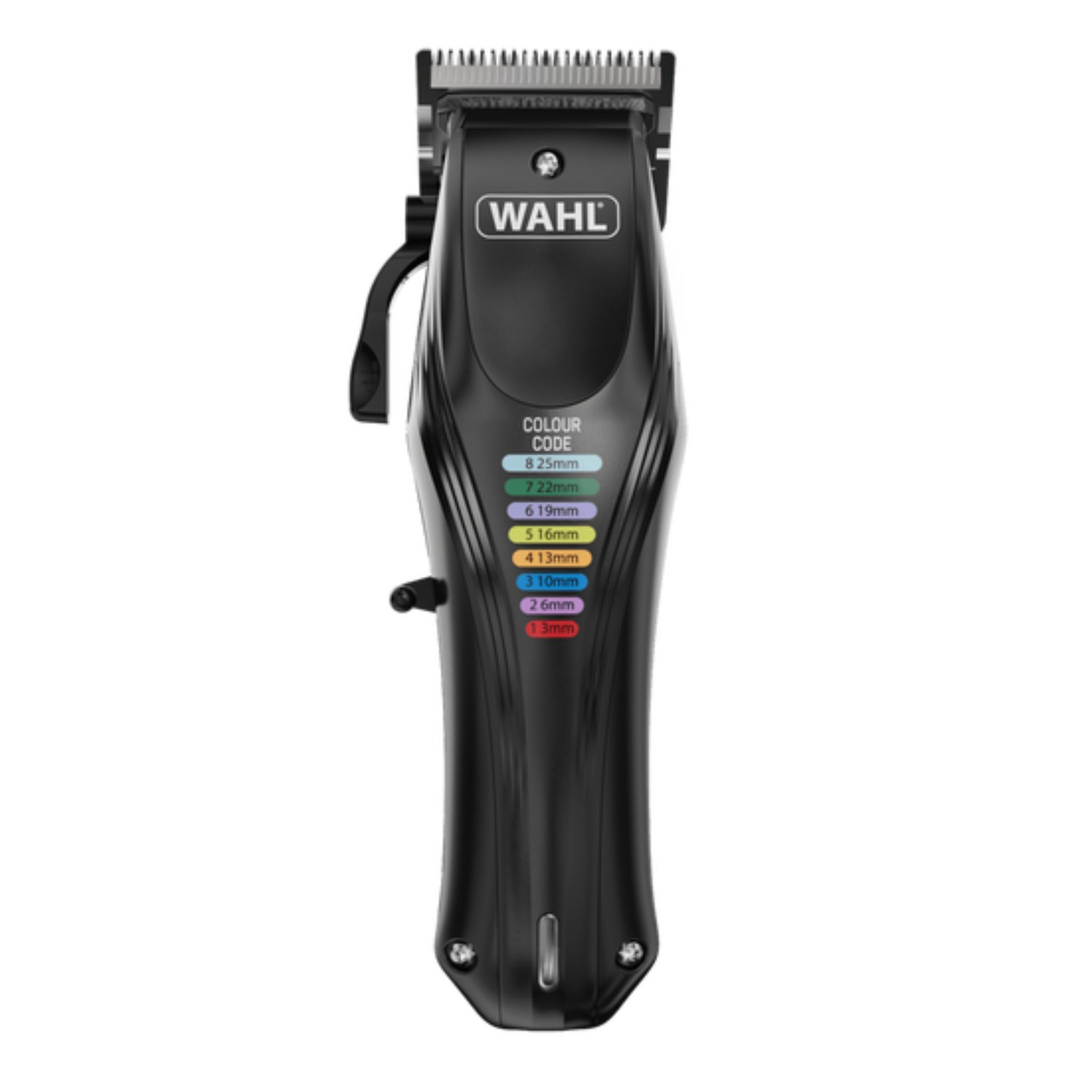 WAHL Color Pro klippmaskin, sladdlös med 8 färgkammar, framifrån