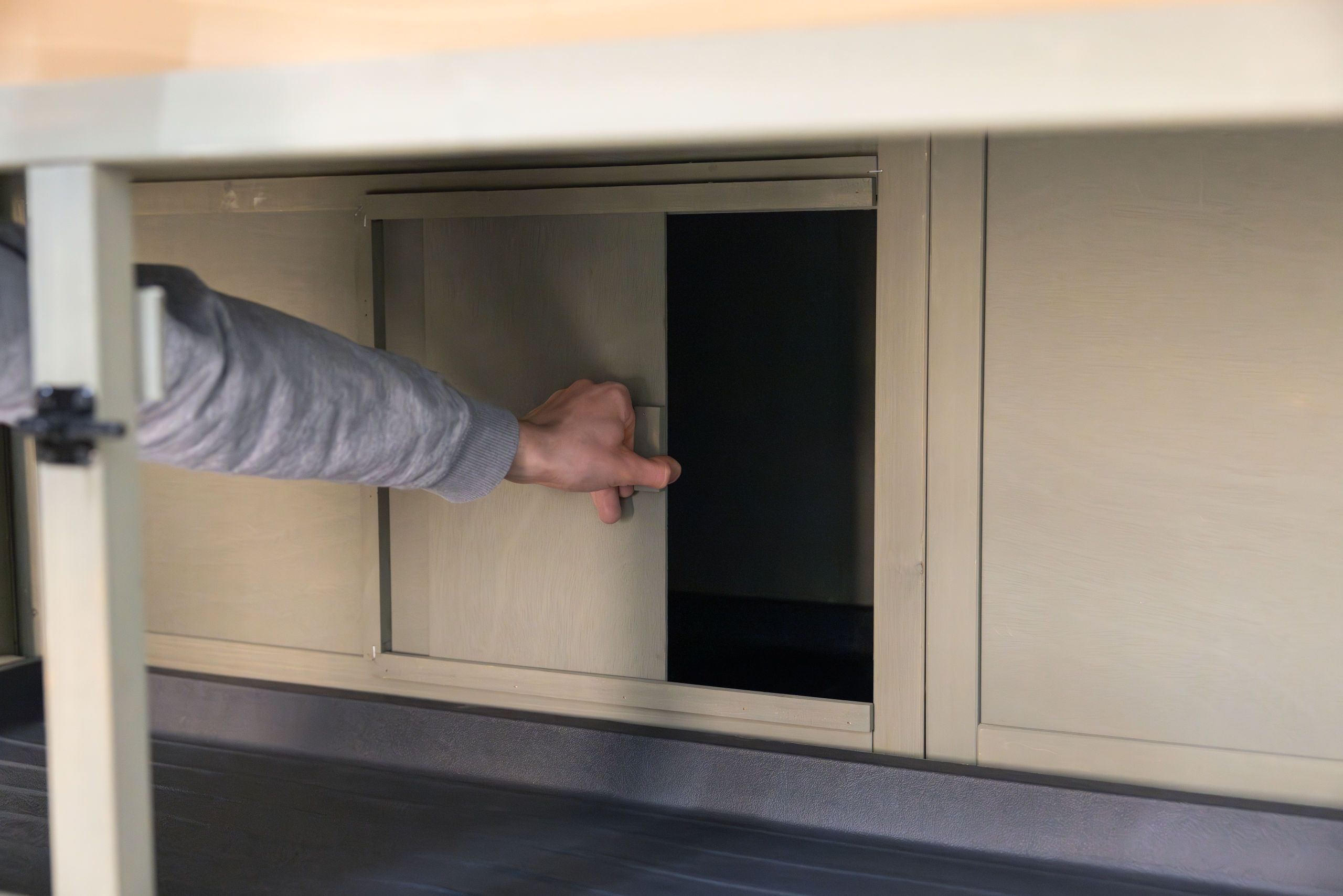 Schrank, Schublade, Hand, Griff, Metallisch