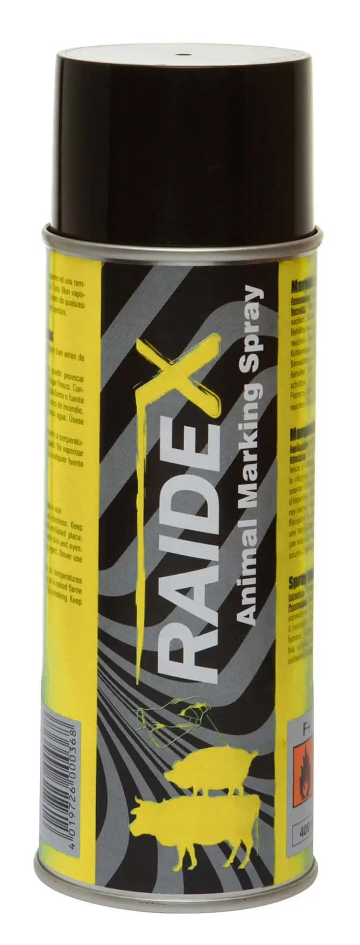 Raidex Viehzeichenspray für Rinder, Ziegen & Schweine, gelb