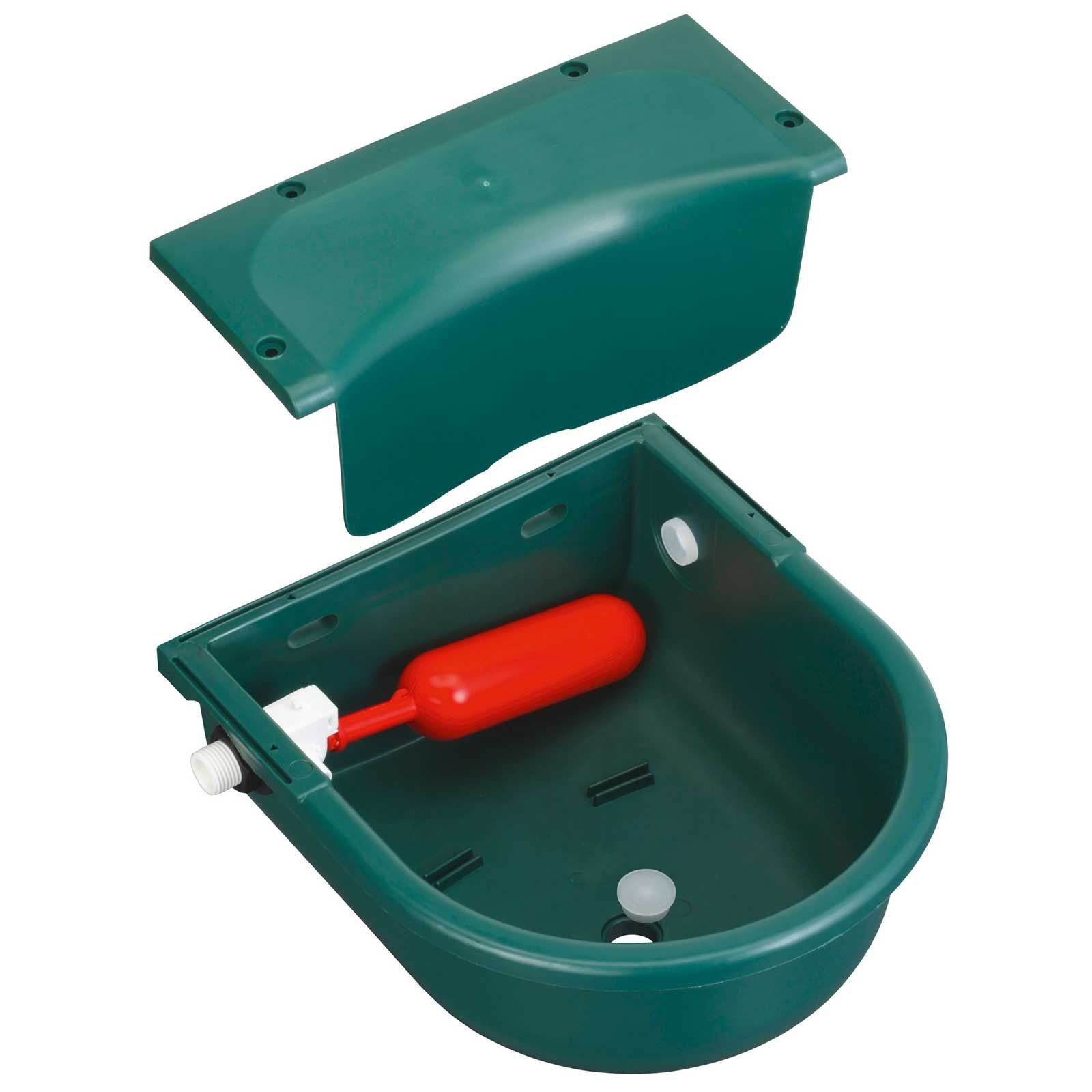 Kerbl Schwimmer-Tränkebecken S522, 3 Liter Kunststoff, Detailansicht, Ventil