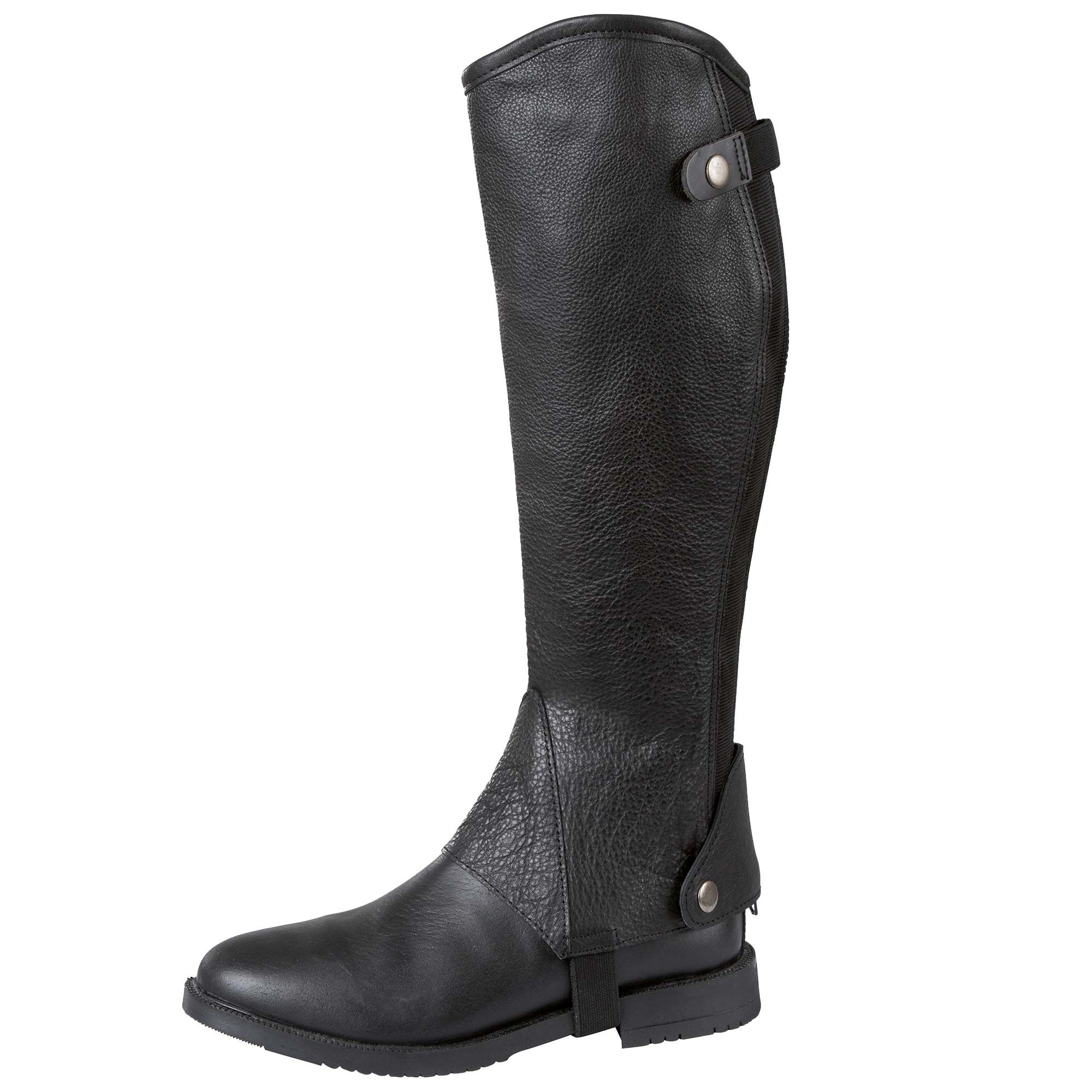 Covalliero Stiefelschaft Elasto Leder, Minichaps schwarz, Größe S