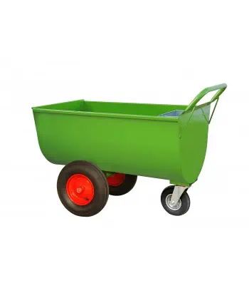 Growi Futterwagen Typ 200 LL, luftbereift, wasserdicht, mit Mineralbehälter