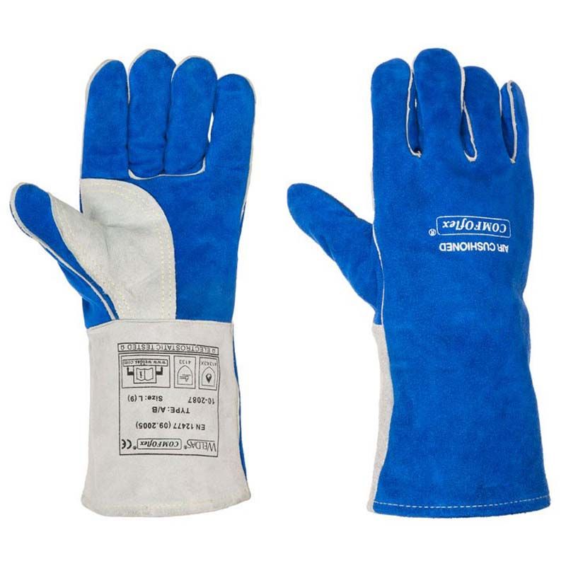 Elmag Guanti da saldatore MIG/MAG/MMA in pelle crosta di bovino, set