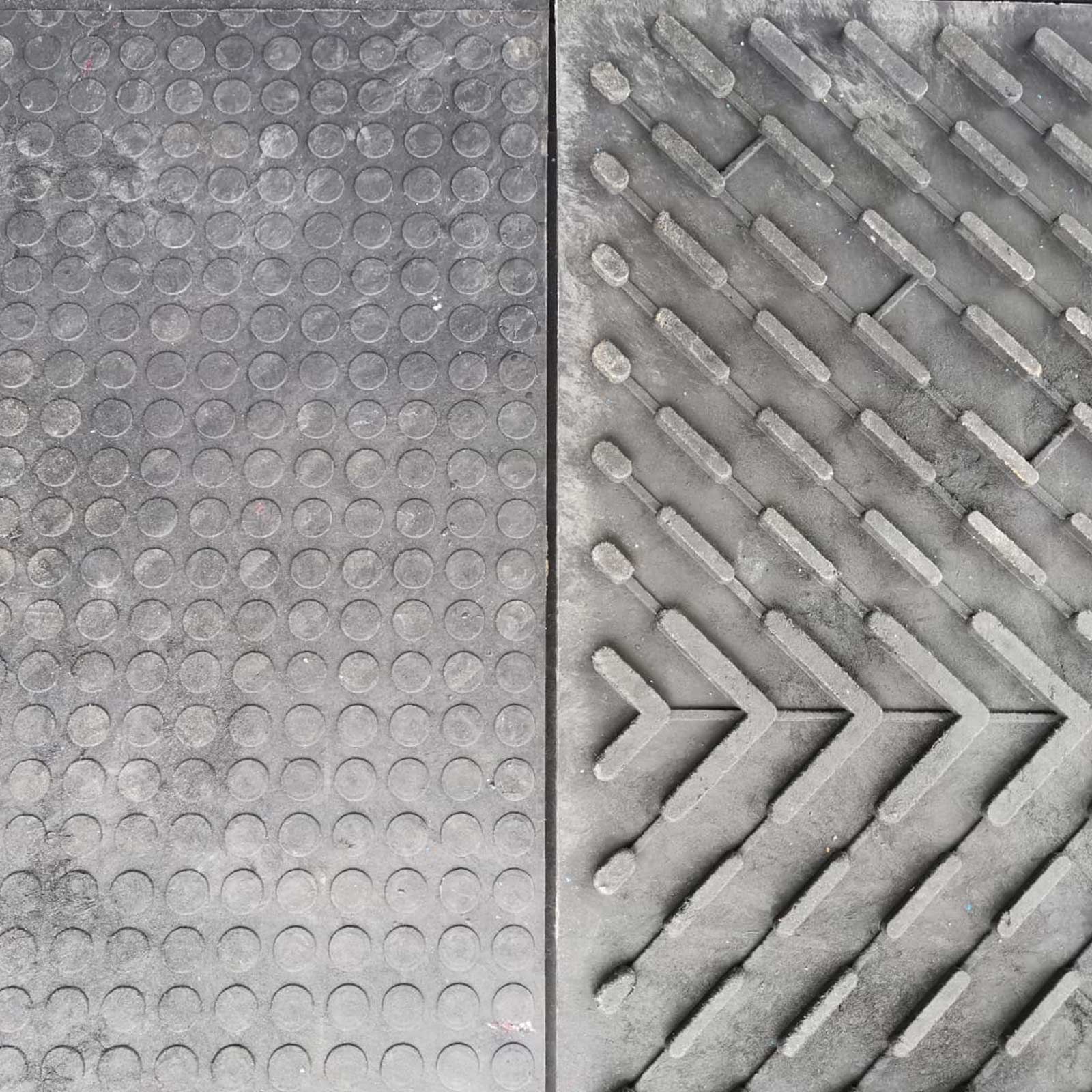 Stallmattor QUADRO 100 x 100 x 3 cm, detaljbild, material