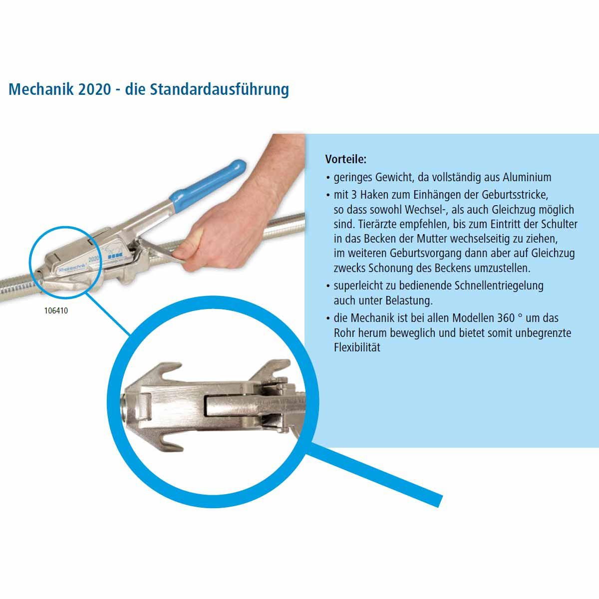 Kerbl Vêleuse HK 2020 avec étrier en acier et support en plastique, infographie