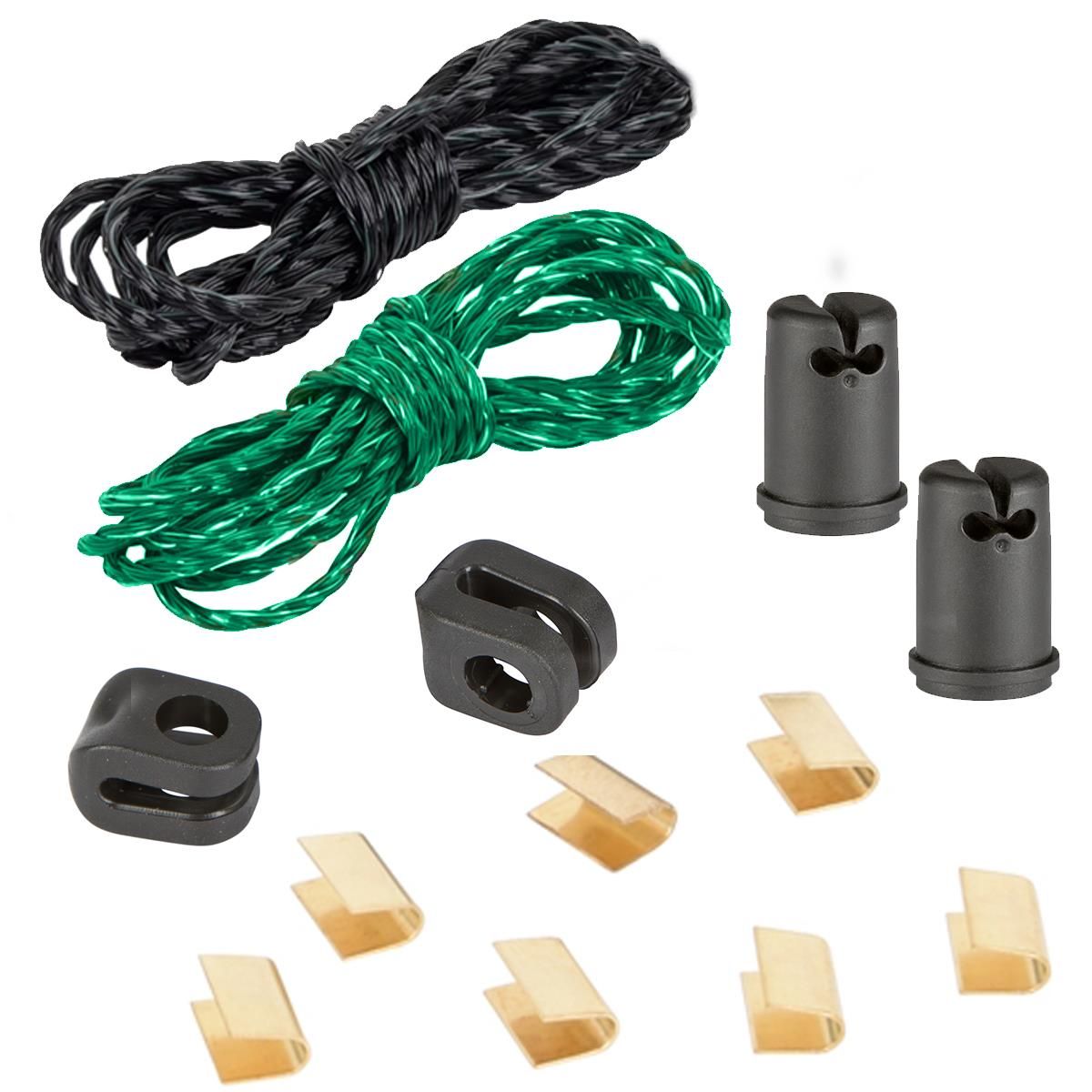 Kerbl kit reparații plasă verde, piese de schimb pentru plasa de oi, conținutul pachetului