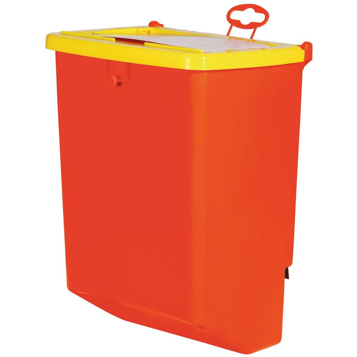 Kerbl Distributeur de nourriture pour lapins, plastique avec protection métal, vue de côté
