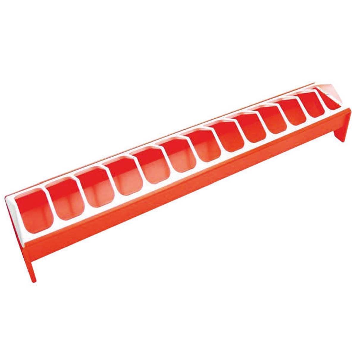 Mangiatoia Kerbl per galline 75 x 12 cm, plastica con griglia